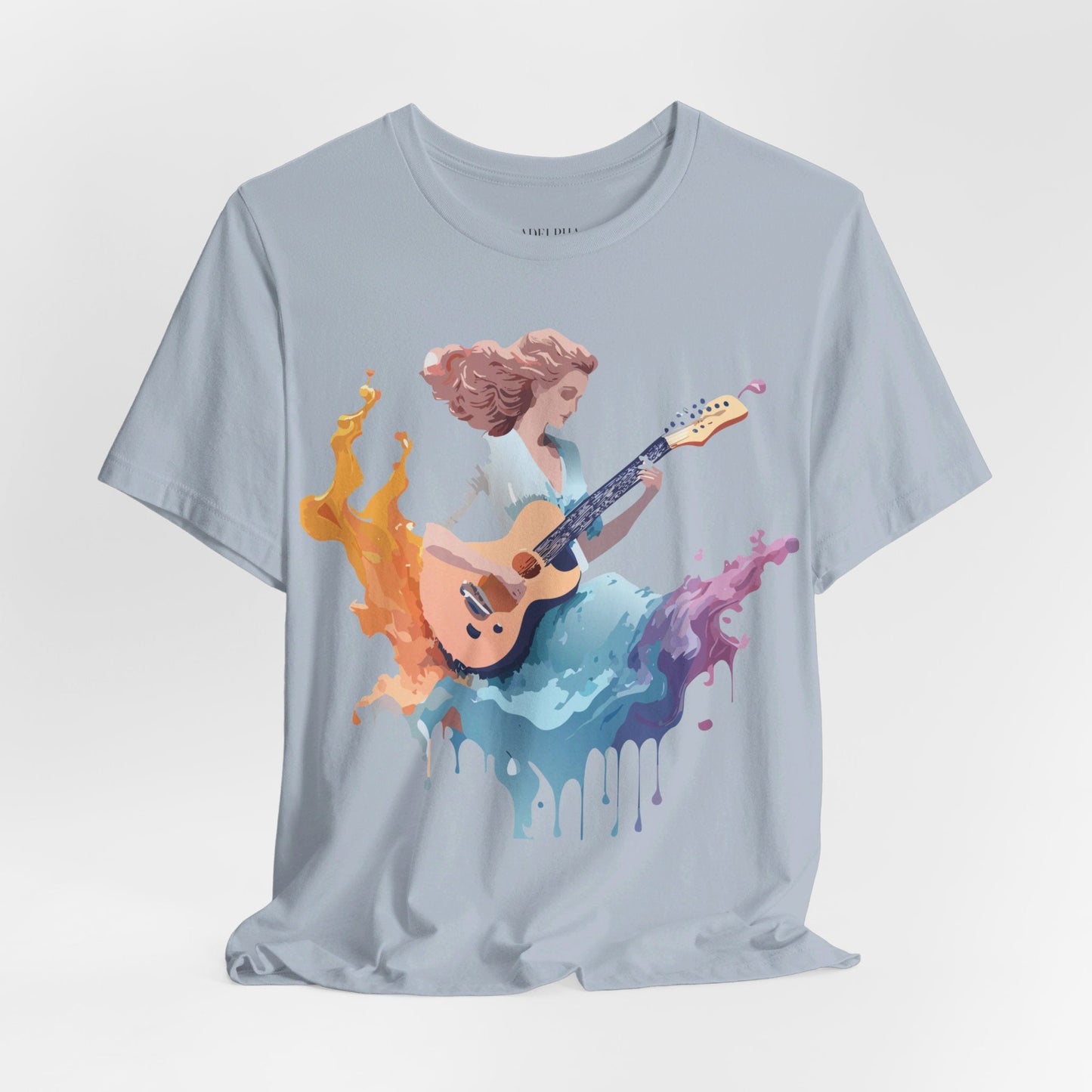 Music Graphic Unisex 100 Cotton Vintage Art with Musical Elements Tee 38