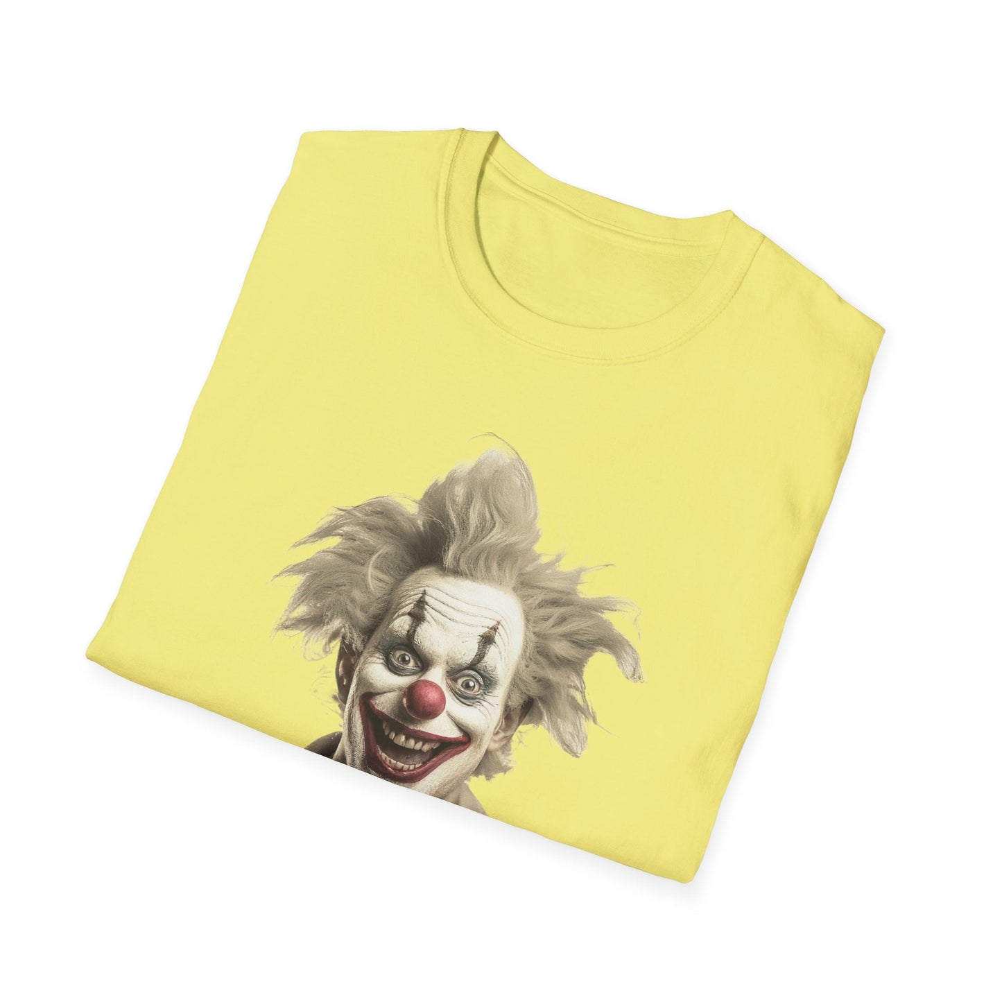 Clown Shirt Unisex T Shirt Funny Man Circus Shirt Scary Man Shirt Softstyle Gildan 64000