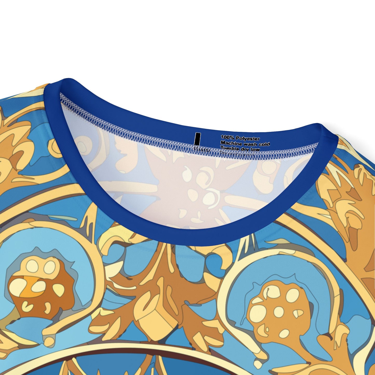 Unisex Poly T-Shirt with Abstract Graphic Design Print