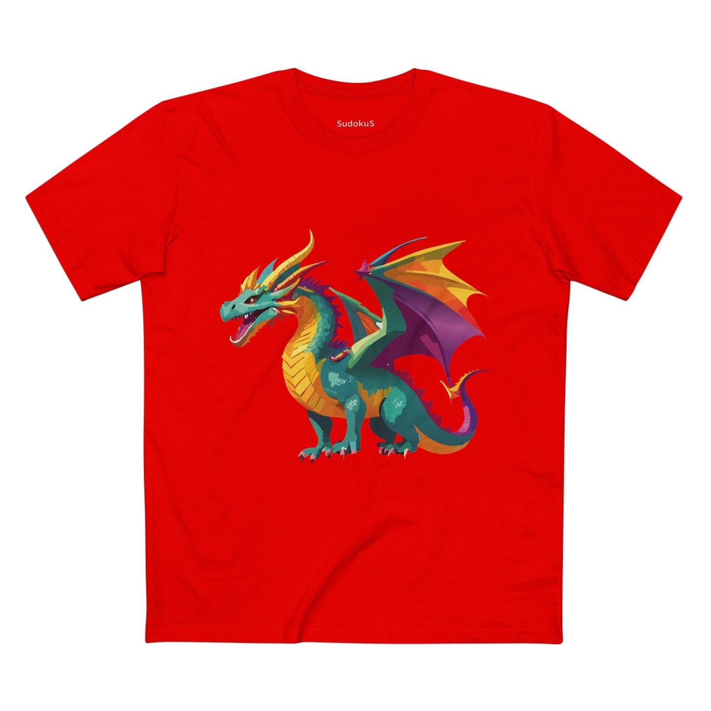 Dragon Graphic Unisex 100 Cotton Staple Tee 10