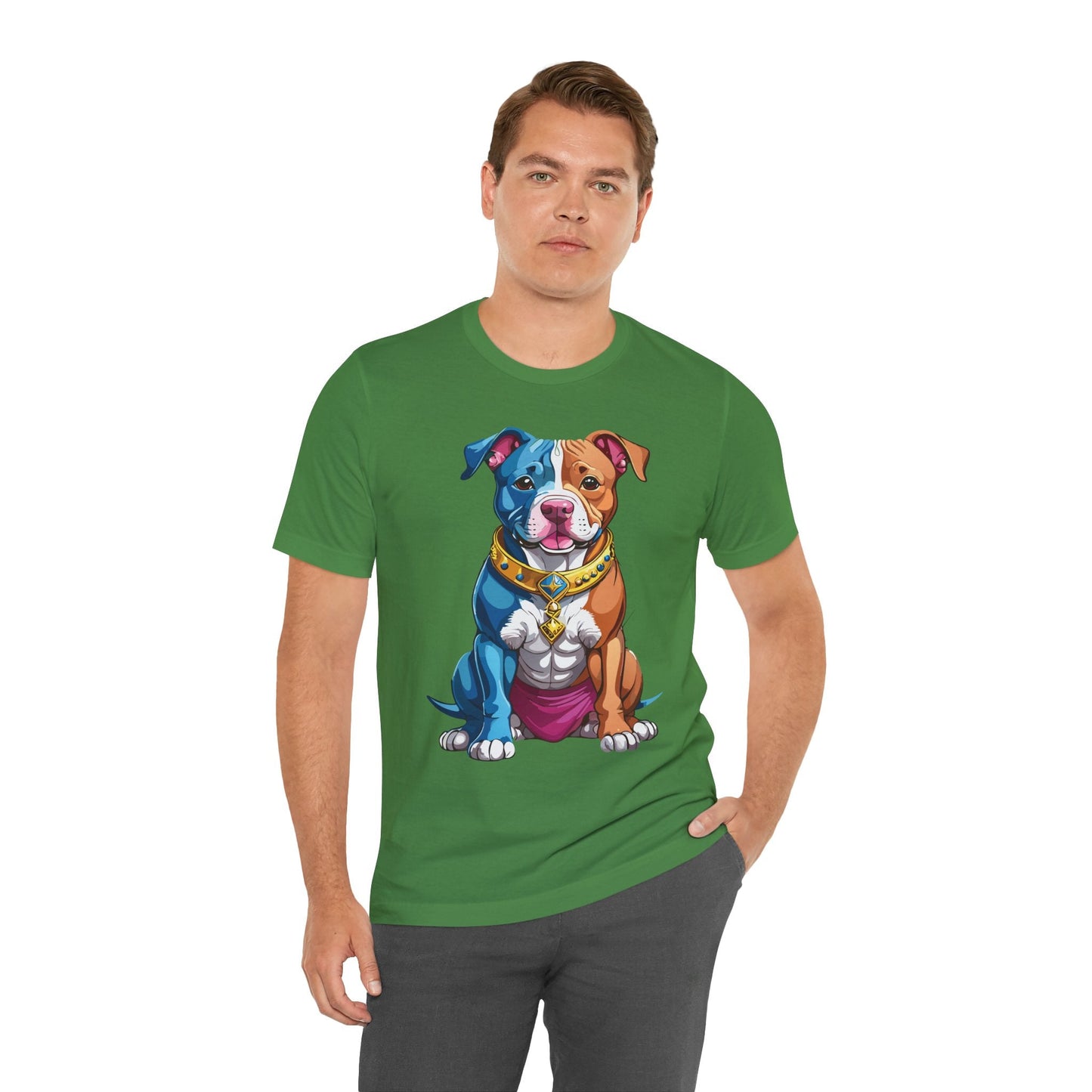 Unisex Animal Shirt Art Design Tee With Wild Animals Print Short Sleeve Jersey Tee