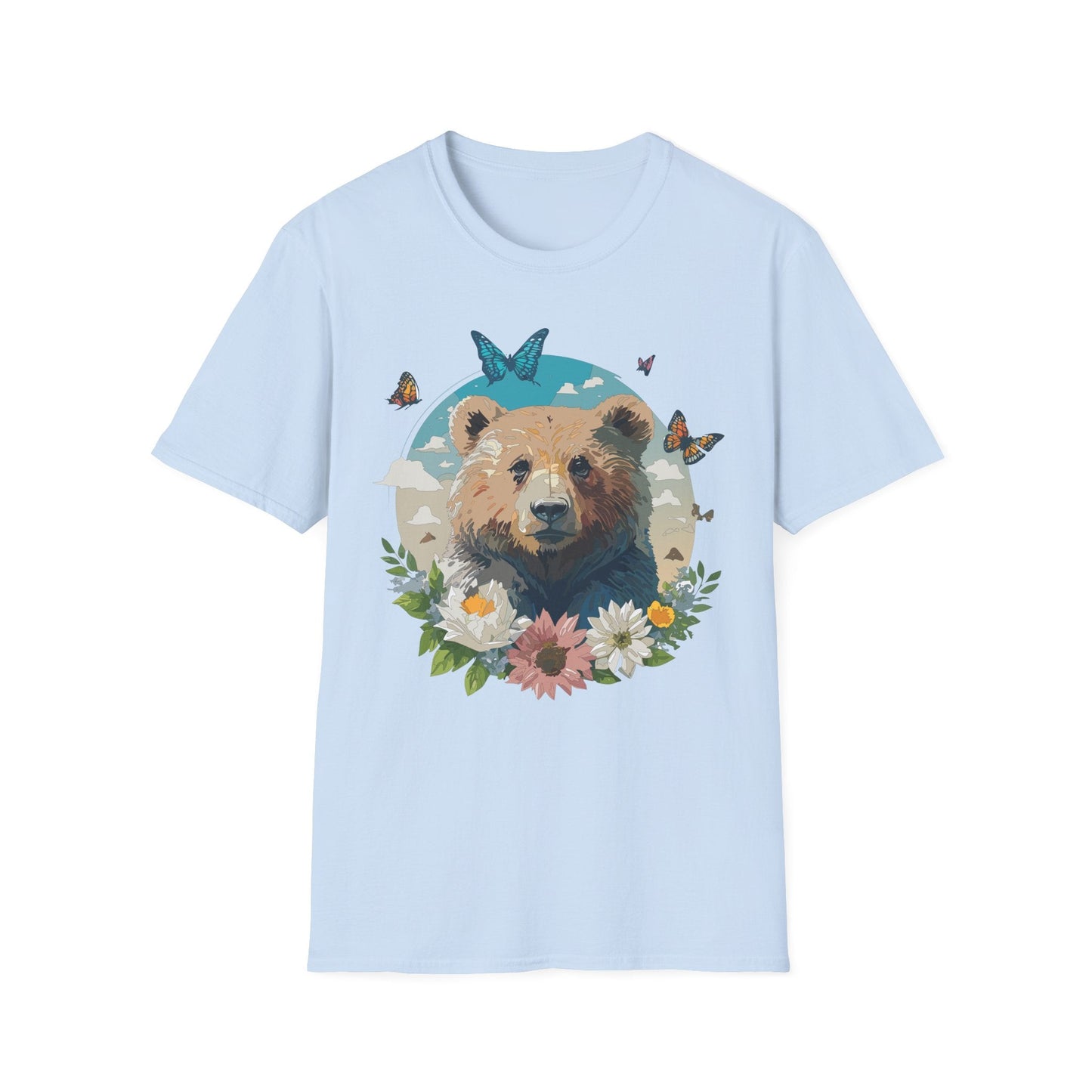 Bear Shirt Teddy Bear Tee Unisex Gildan Softstyle 100 Percent Ring Spun Cotton Tee