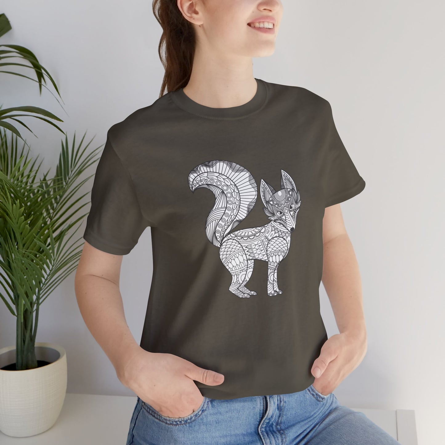 Camiseta unisex con estampado de animales 