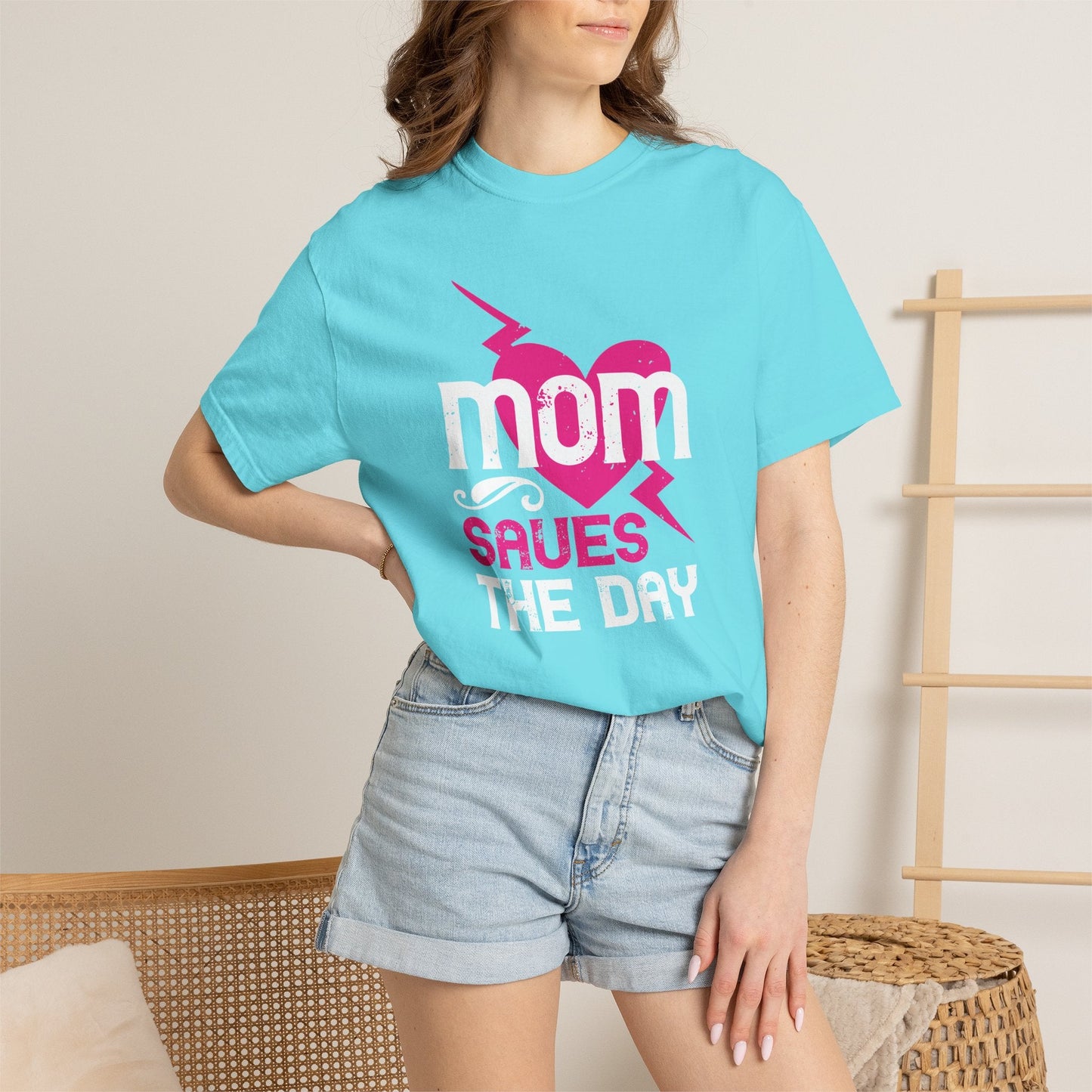 Mom T-shirt Mother Day Mama Tee Unisex Comfort Colors Garment-Dyed Cotton h80