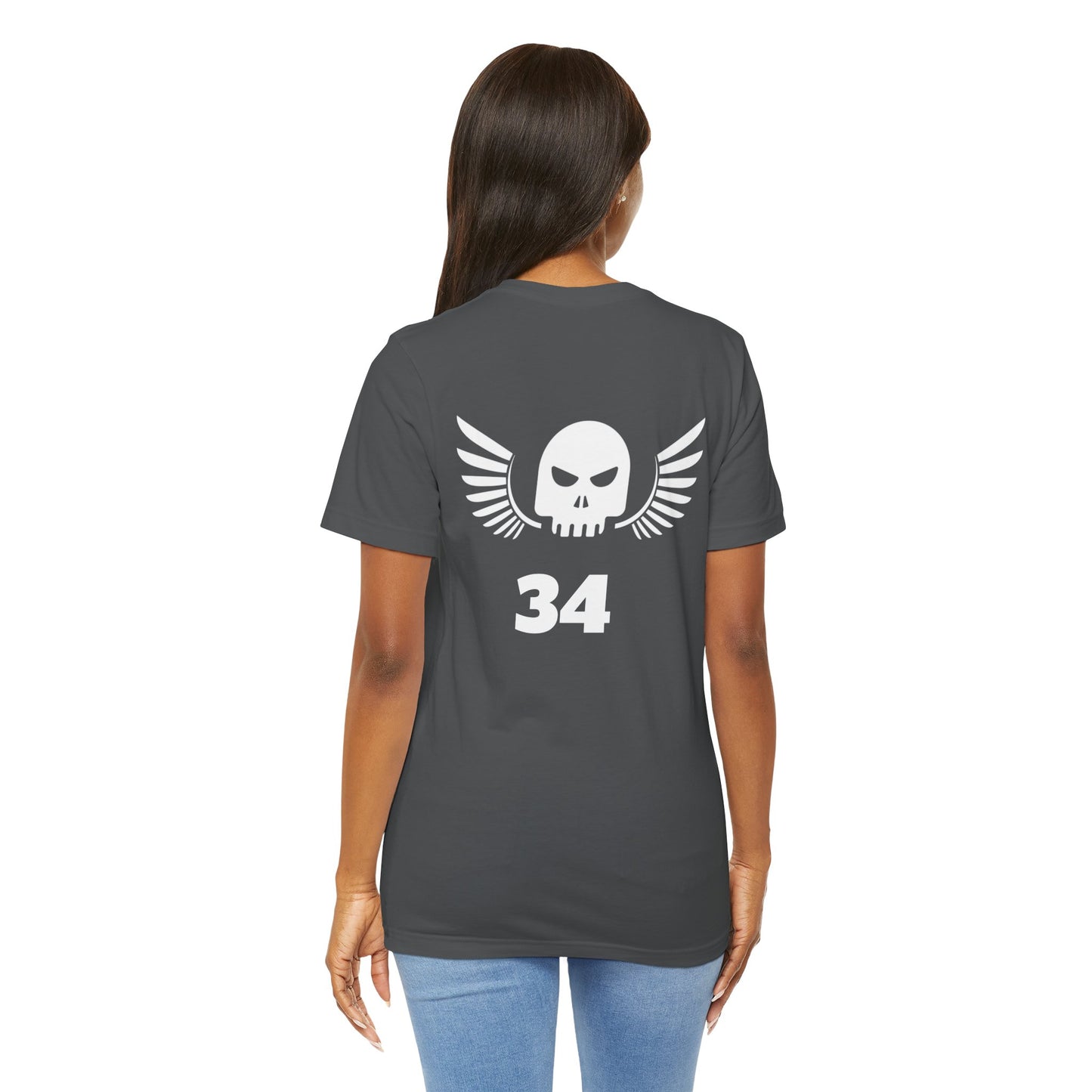 Unisex Cotton Tee Shirt with Skull