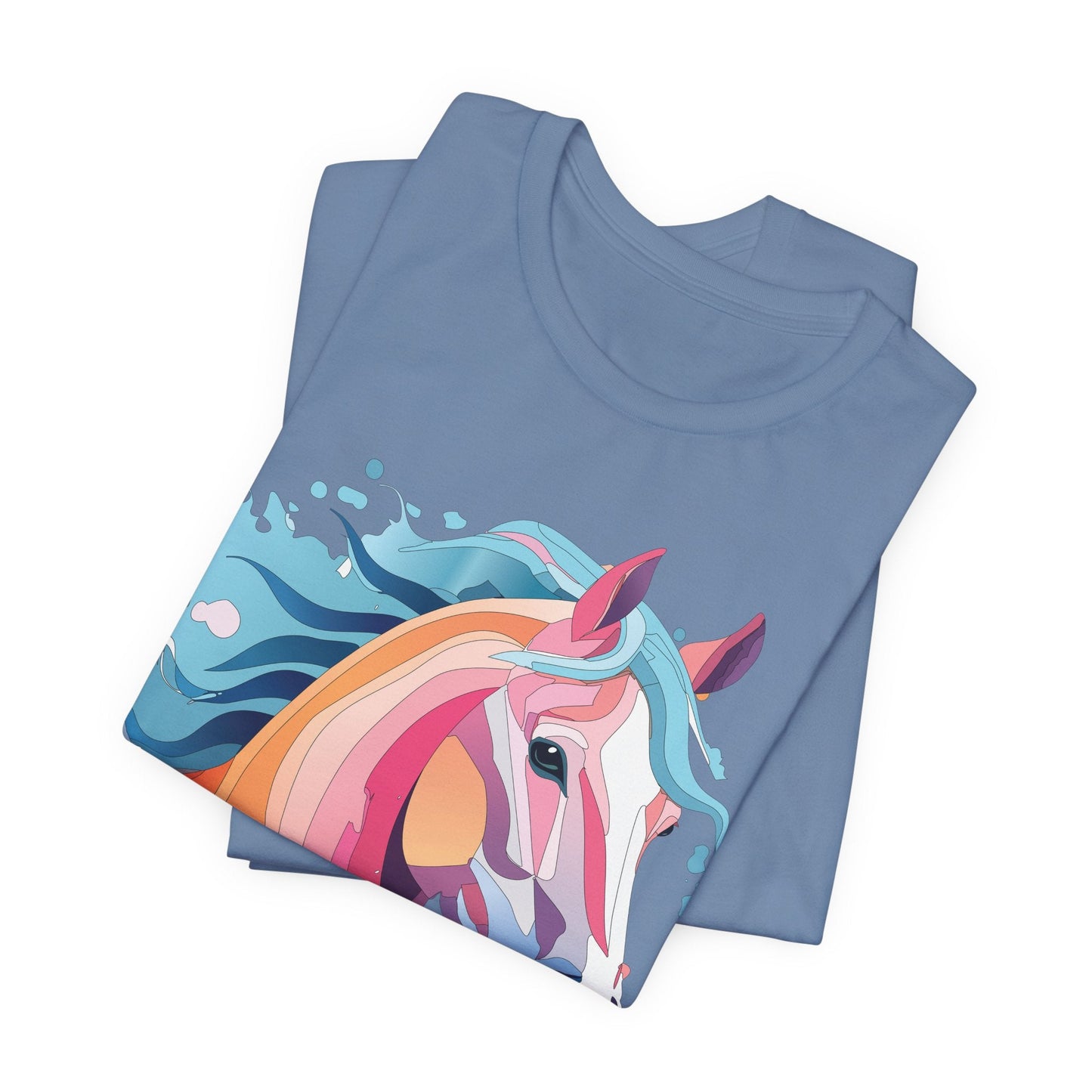 Unisex Animal Tee Shirt With Art Design Wild Animals Short Sleeve Premium Comfort Fit
