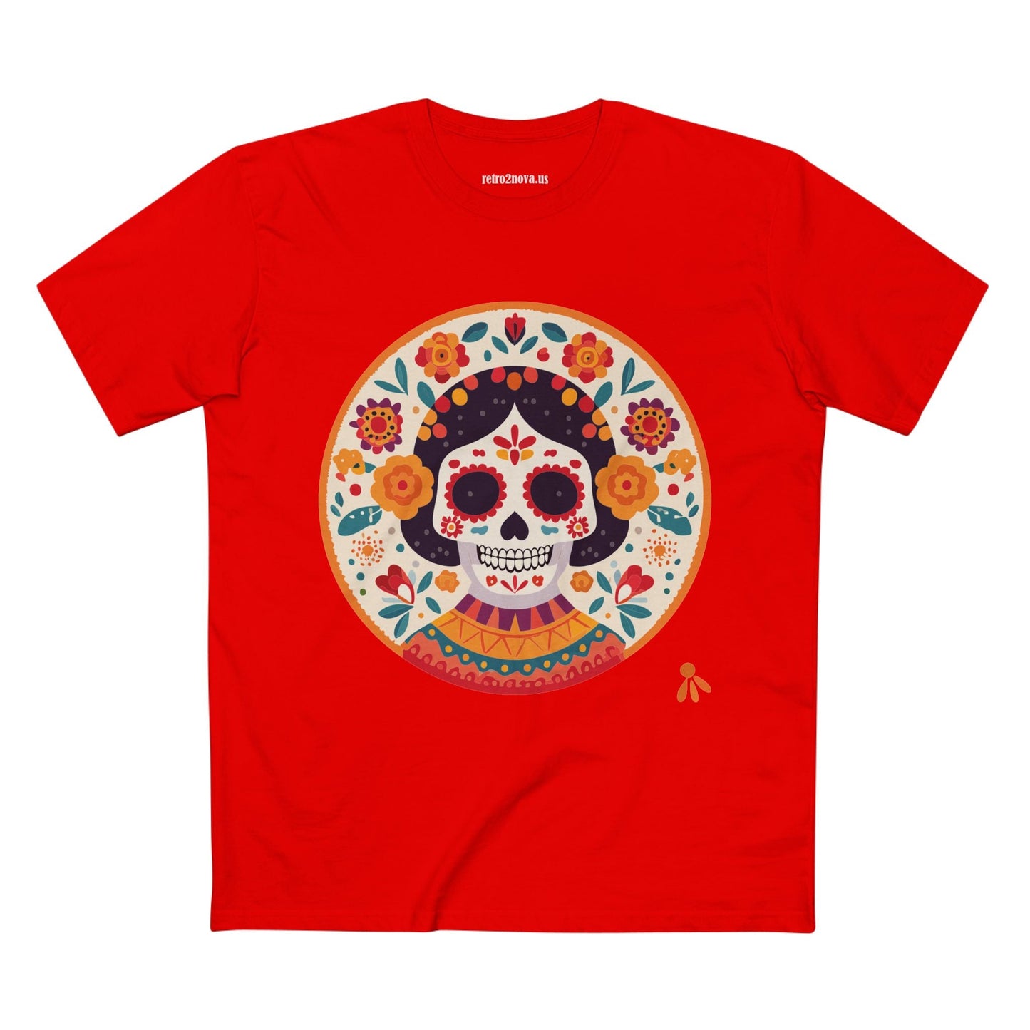 Skull Shirt Unisex Skeleton Tee Premium Cotton With Original Art Design Retro2Nova SS52