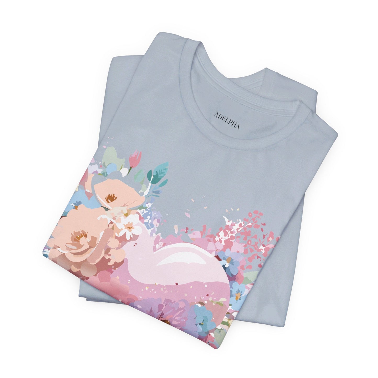 Valentine Day Graphic Unisex 100 Cotton Vintage Artwork with Love and Flower Design Tee 29