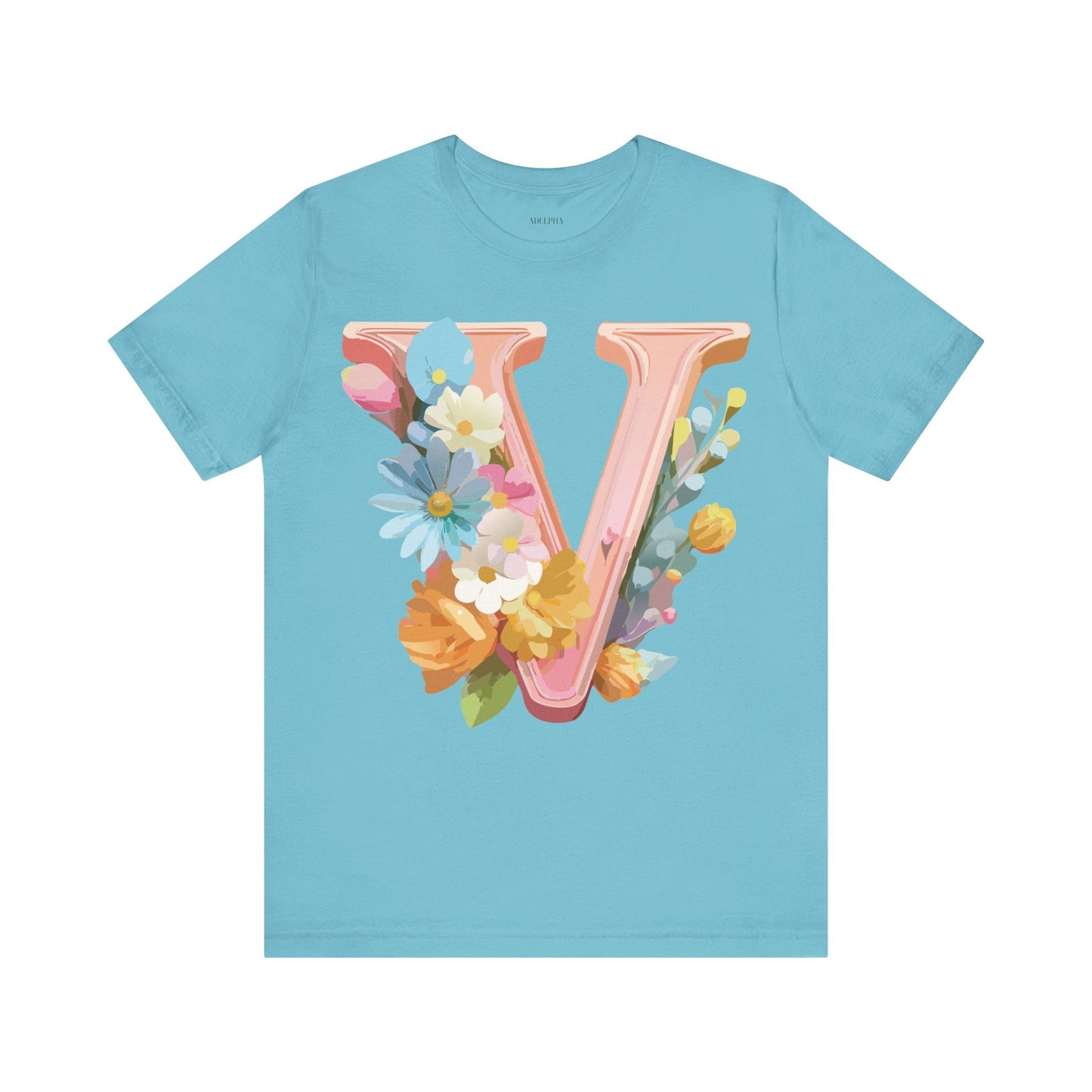 Letter V Shirt Unisex Graphic Tee With Vintage Inspired Artwork From Adelpha Official Edition