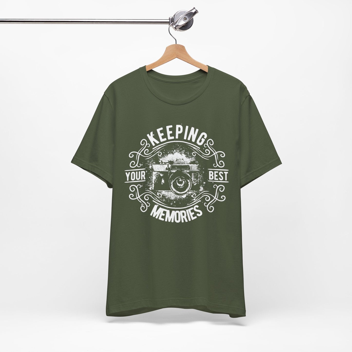 Keeping Your Best Memories T-Shirt Vintage Camera Graphic T-Shirt A-5