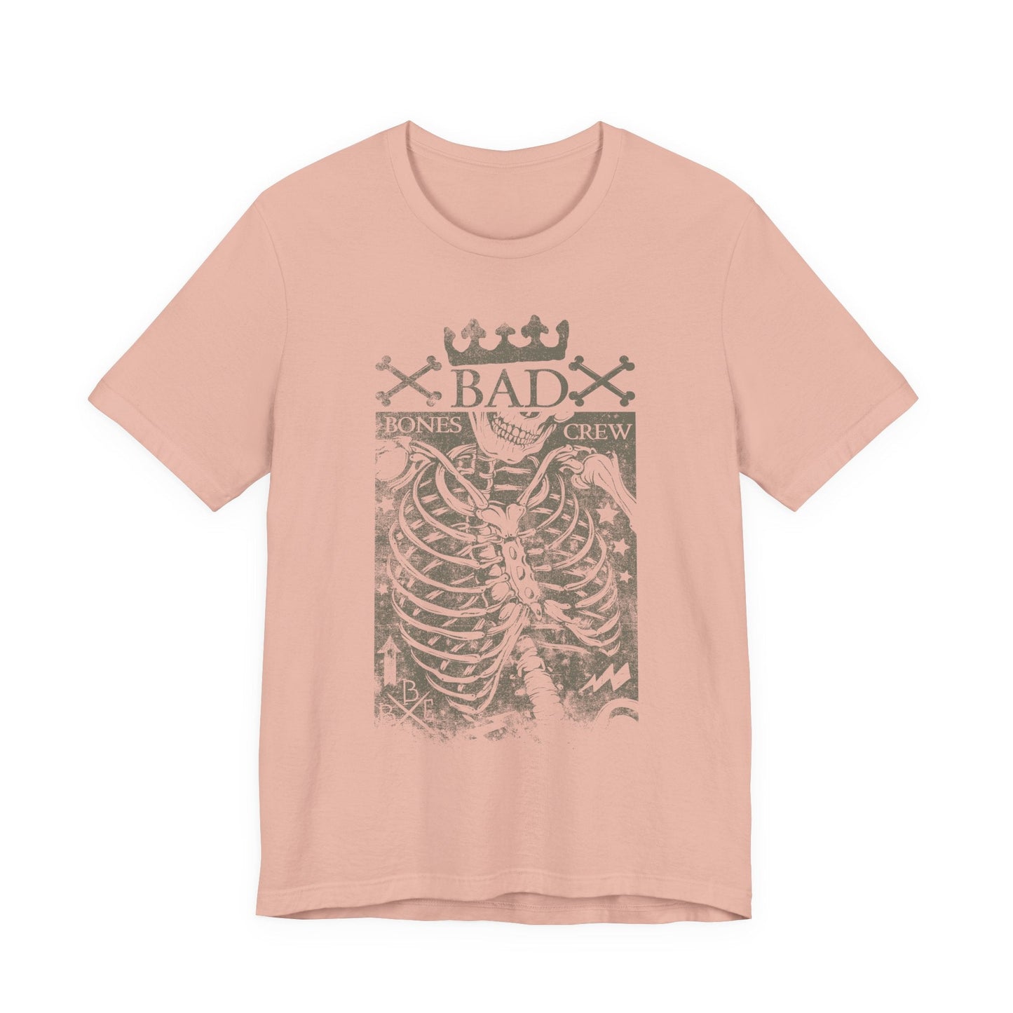 Skeleton Ribcage Tee Bones Crew Graphic Shirt A-10