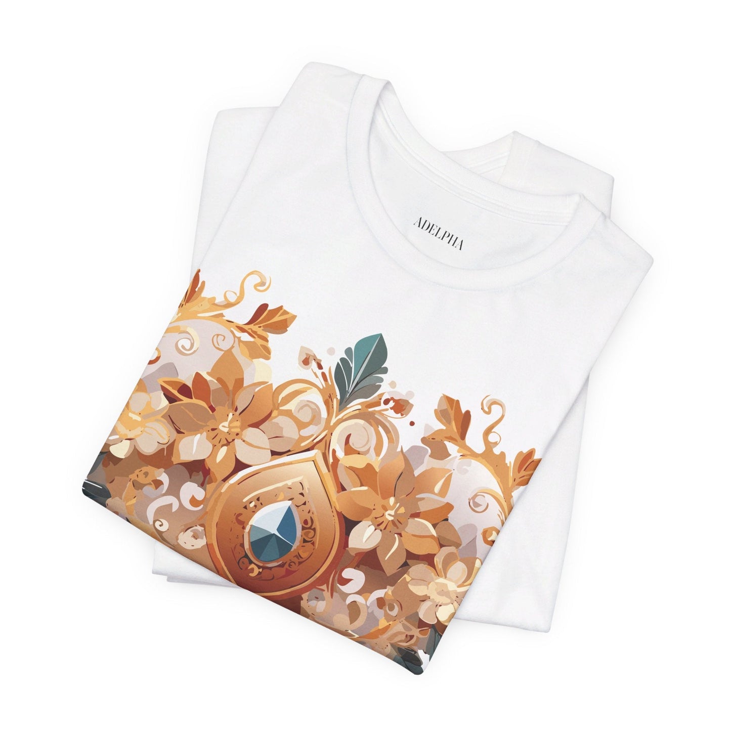 Jewelry Graphic Unisex 100 Cotton Vintage Treasure Art T-Shirt 34