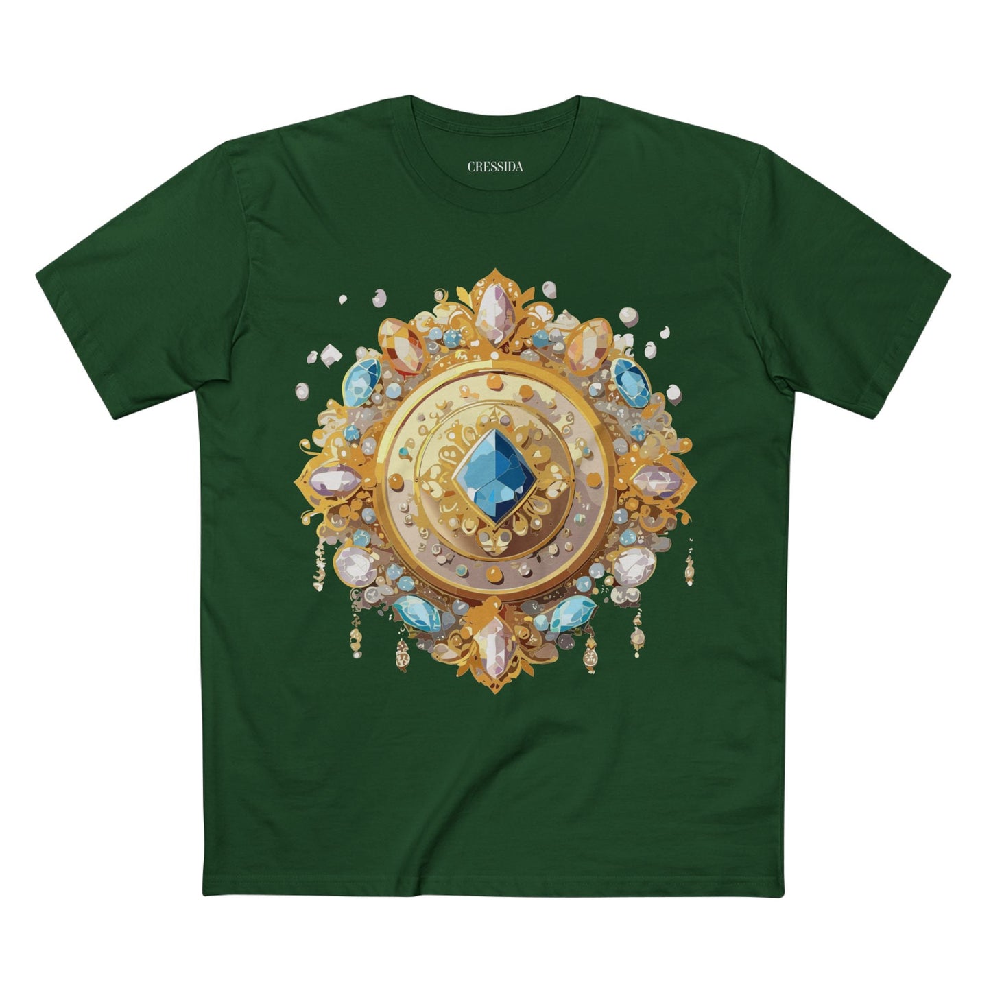 Medallion Graphic T-Shirt Unisex 100 Cotton With Gold Art Design Medal Tee 23