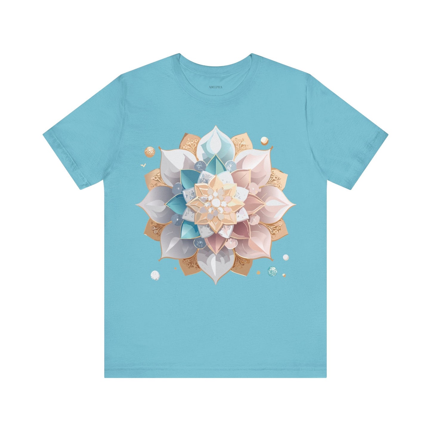 Adelpha Mandala Graphic Tee Unisex Jersey Short Sleeve Art Design Shirt Premium Comfort Wear