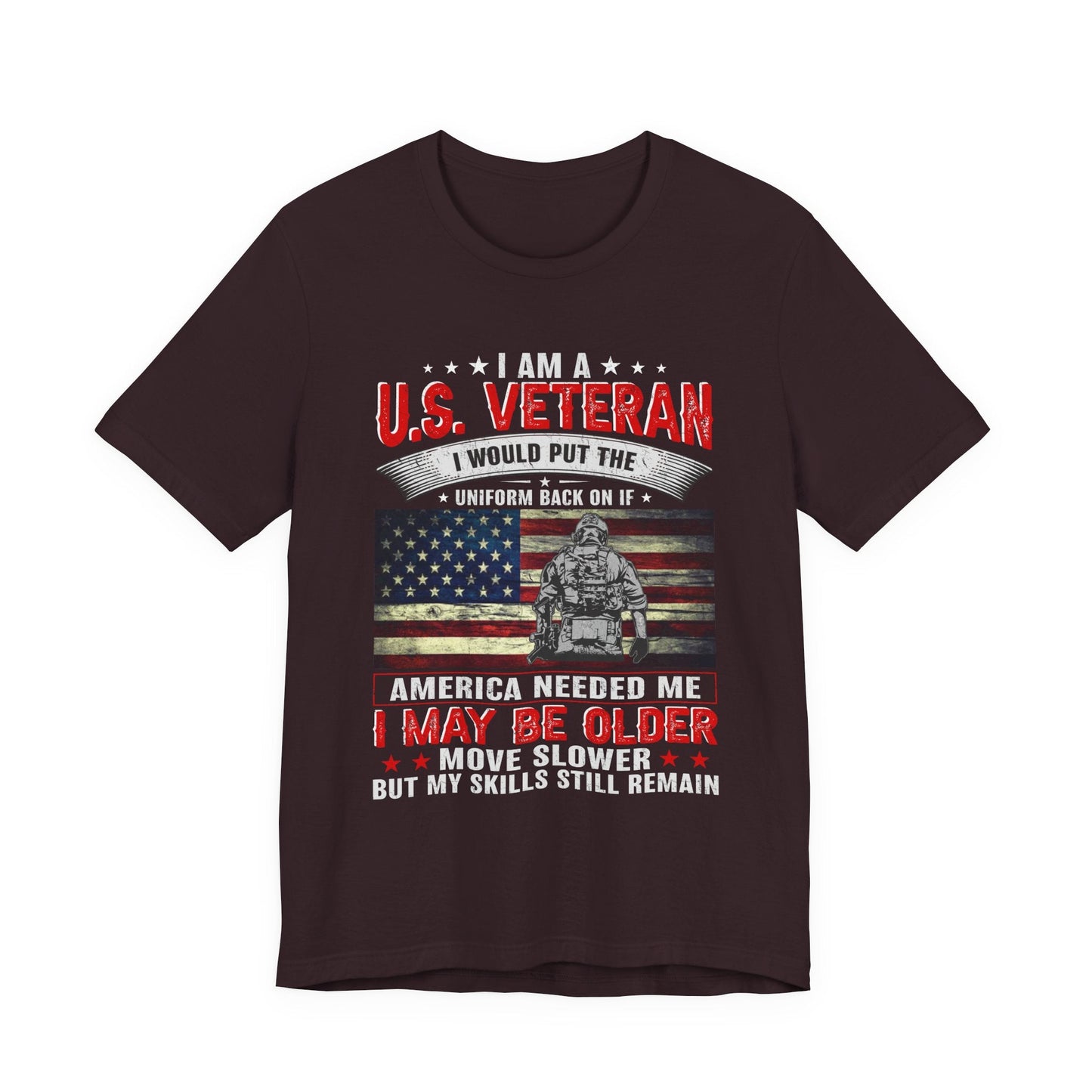 Army Veteran Patriotic Graphic Design Unisex Cotton T-Shirt v25