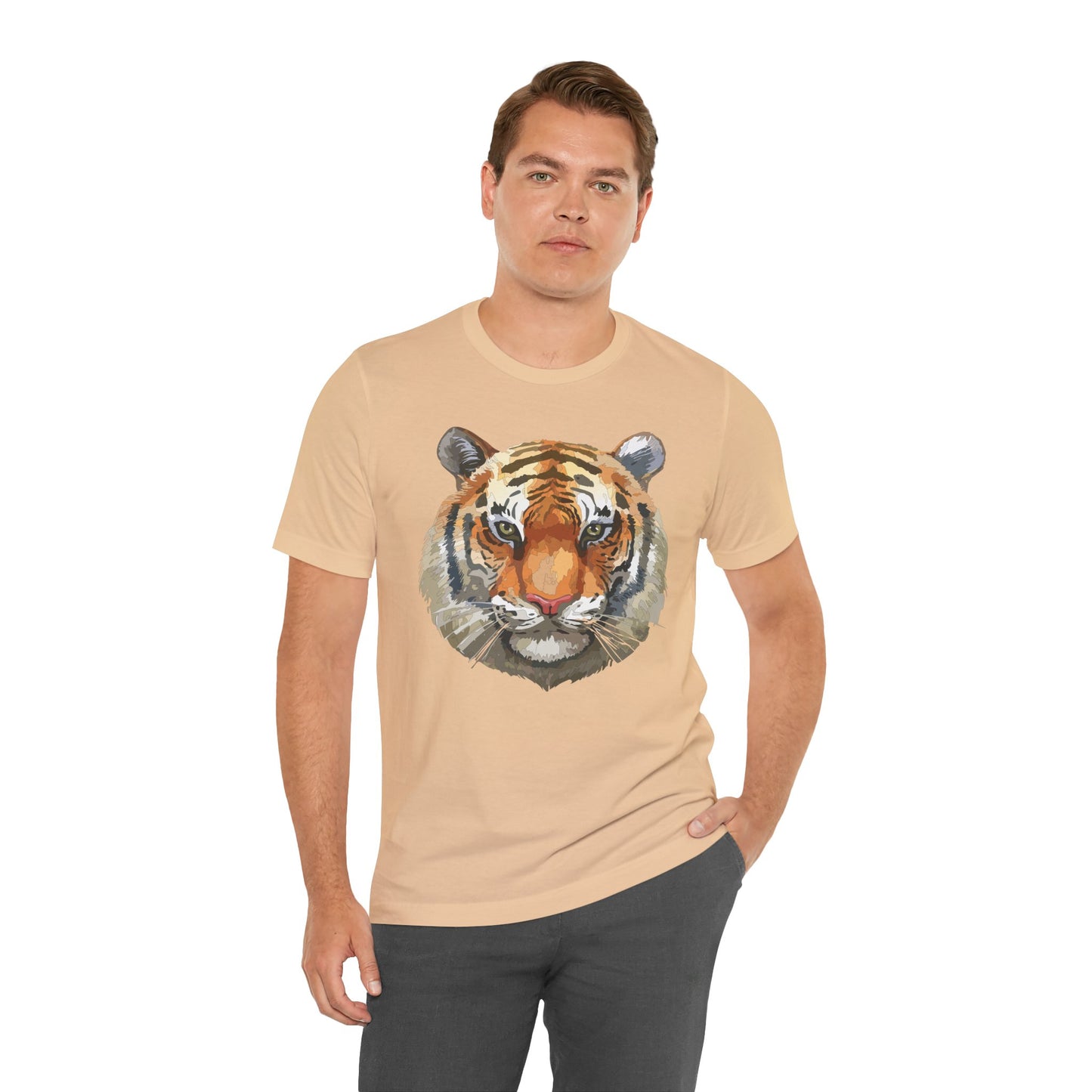 Unisex Tiger Tee, Animal Shirt, Tee Shirt with Tiger, Safari T-Shirt, Animal Tees, Big Cat Shirt, Safari T-Shirt 4