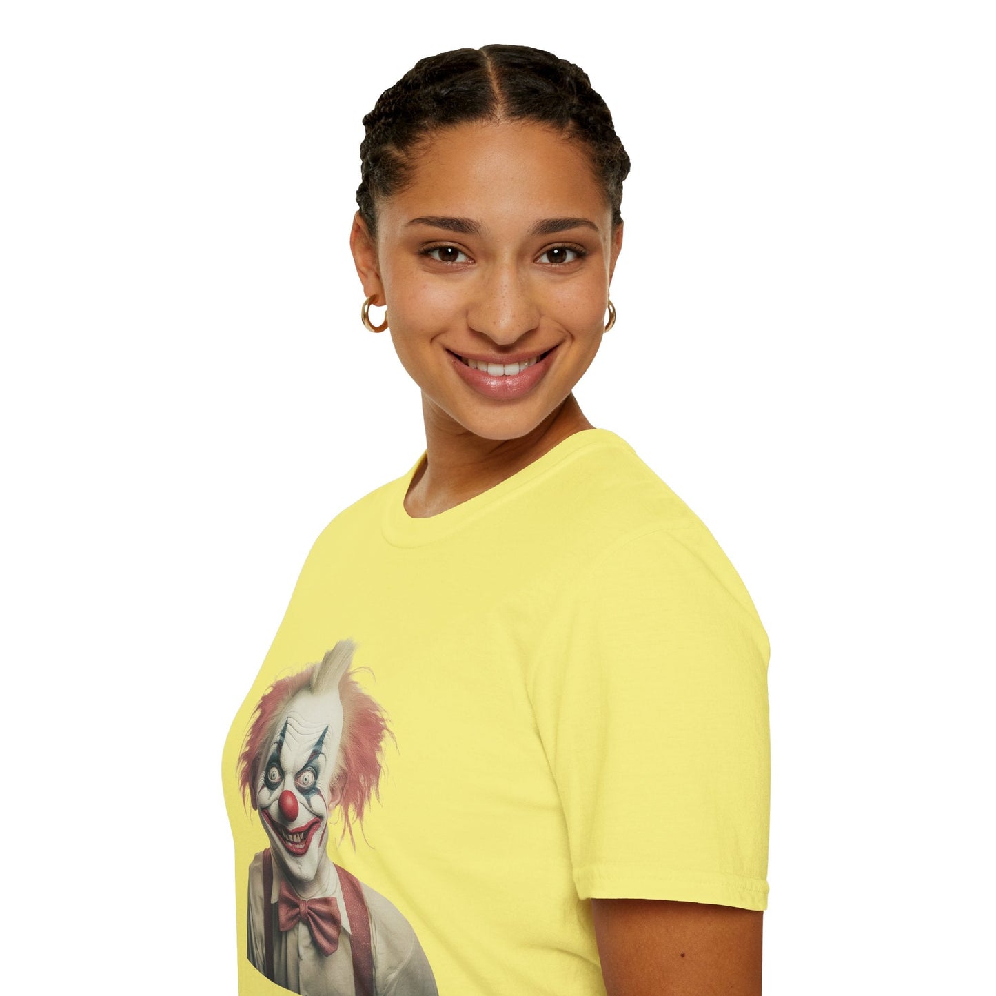 Clown Shirt Circus Tee Gildan Softstyle 64000 One Hundred Percent Ring Spun Cotton Lightweight