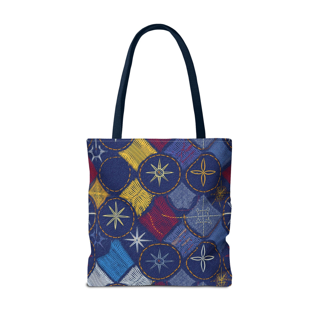 Denim Fabric Imitation Print Unisex Canvas Bag Poly Spun 3 Sizes Tote Bag 183-5