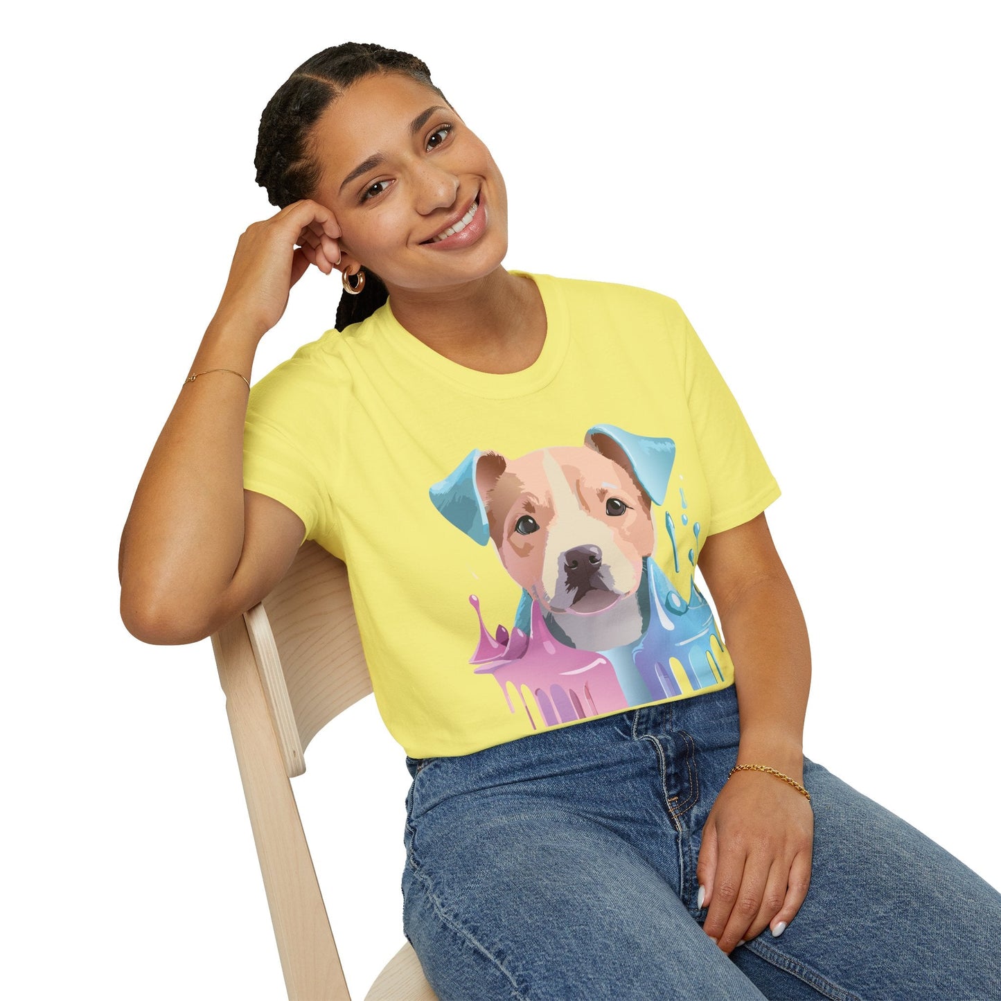 Dog Shirt Unisex Animal Tee Softstyle Gildan 64000 Cotton Tee