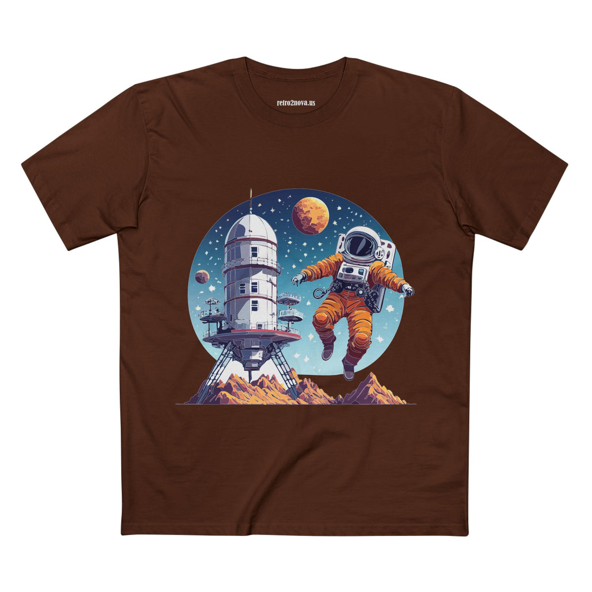 Cosmos Astronaut Graphic Tee Staple Unisex 100 Cotton Tee Shirt - CS-18