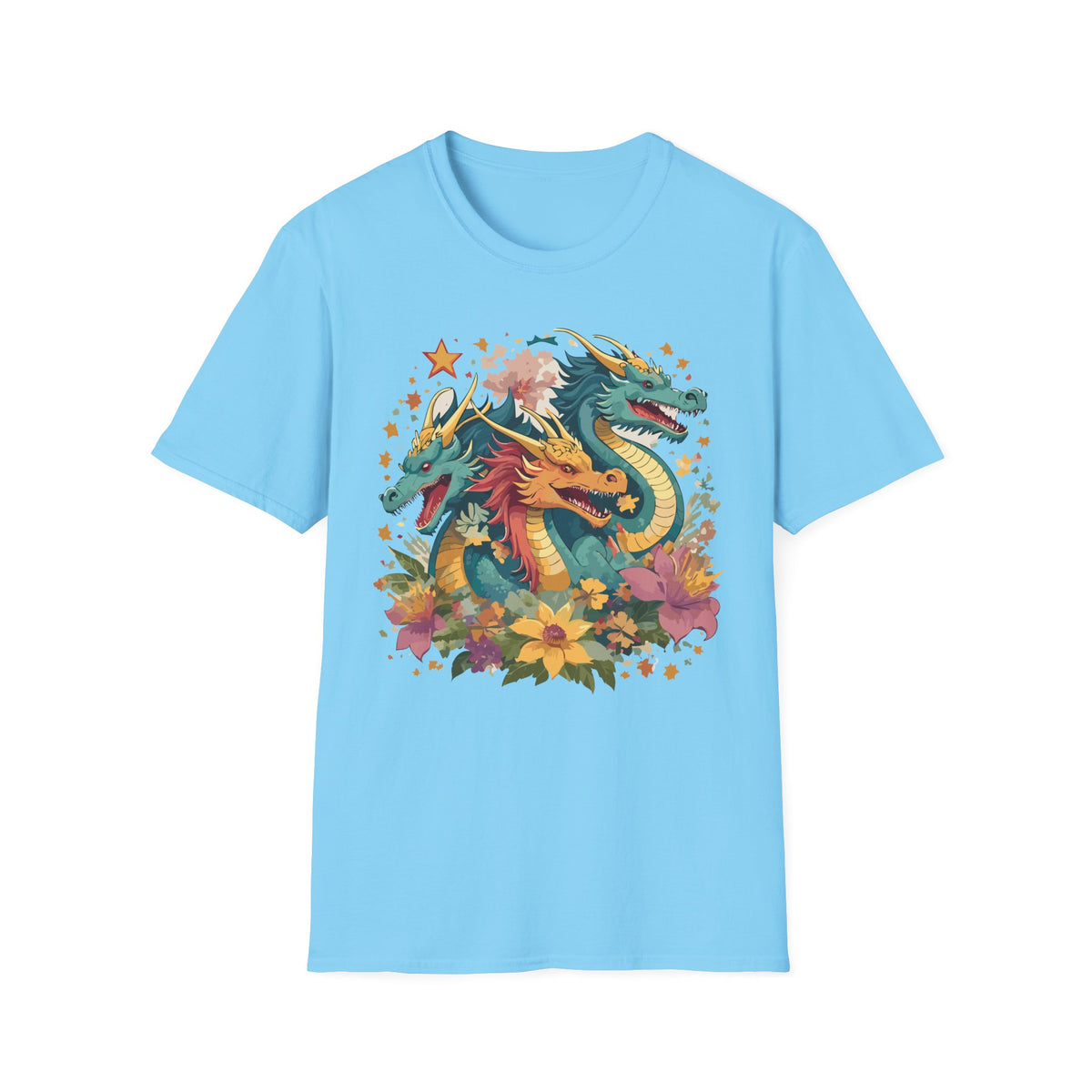 Dragon Graphic Tee Gildan Unisex 100 Cotton Tee Shirt with Animal a32