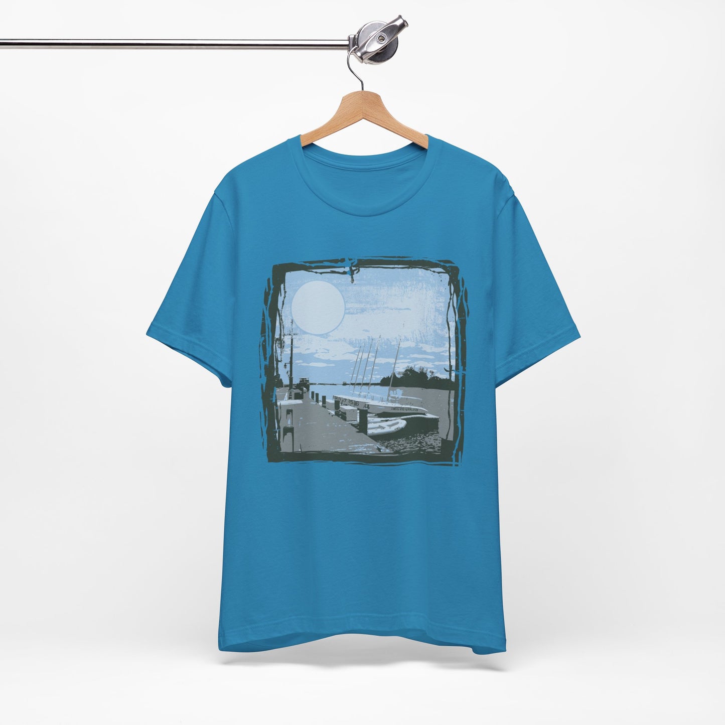 Yacht Club Retro Poster Graphic Design Tee, Yacht Club Shirt, Vintage Tees, Art Design T-Shirt, Graphic Tee, Retro Art Shirts