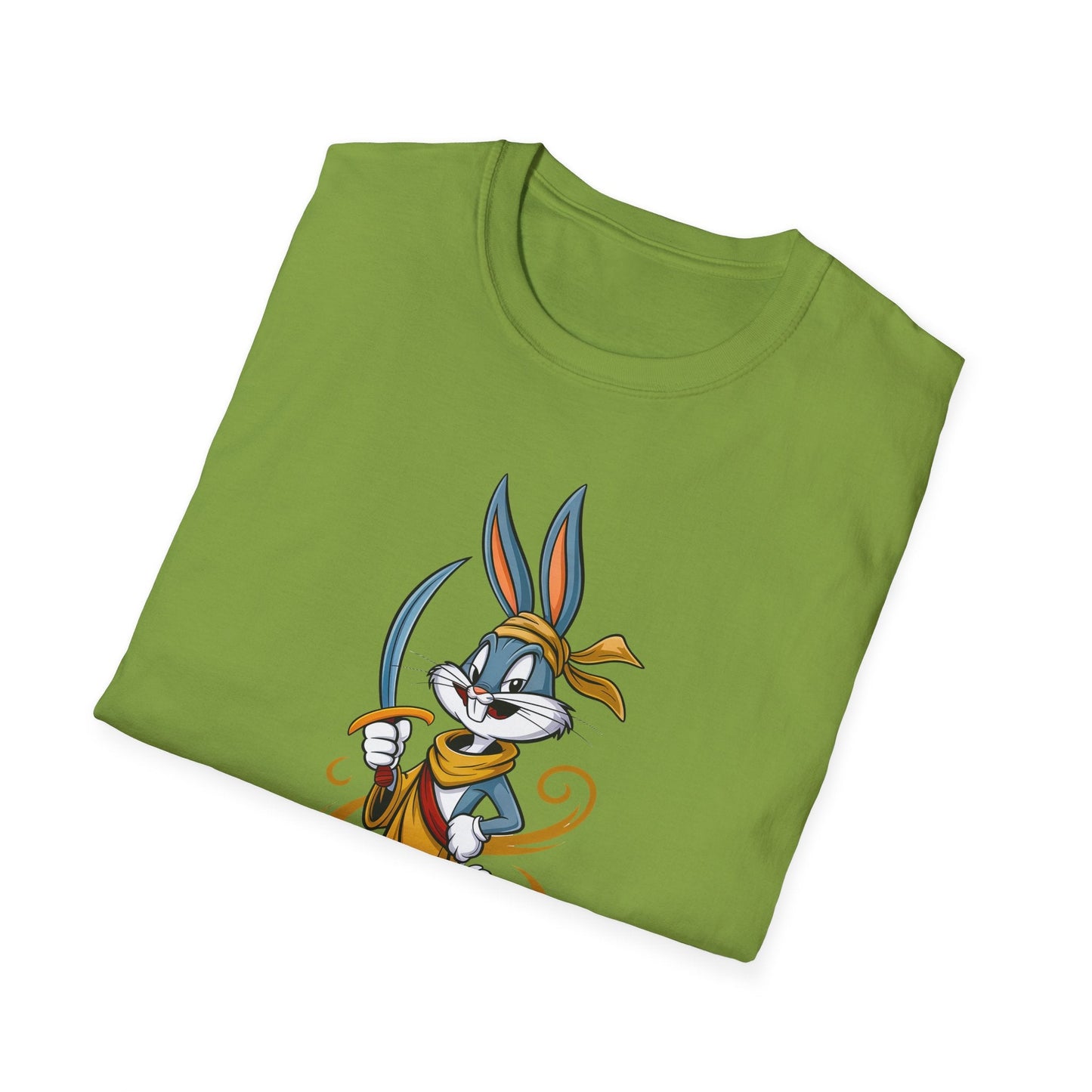 Bugs Bunny T Shirt Unisex Short Sleeve Cartoon Graphic Animation Gildan Softstyle 64000