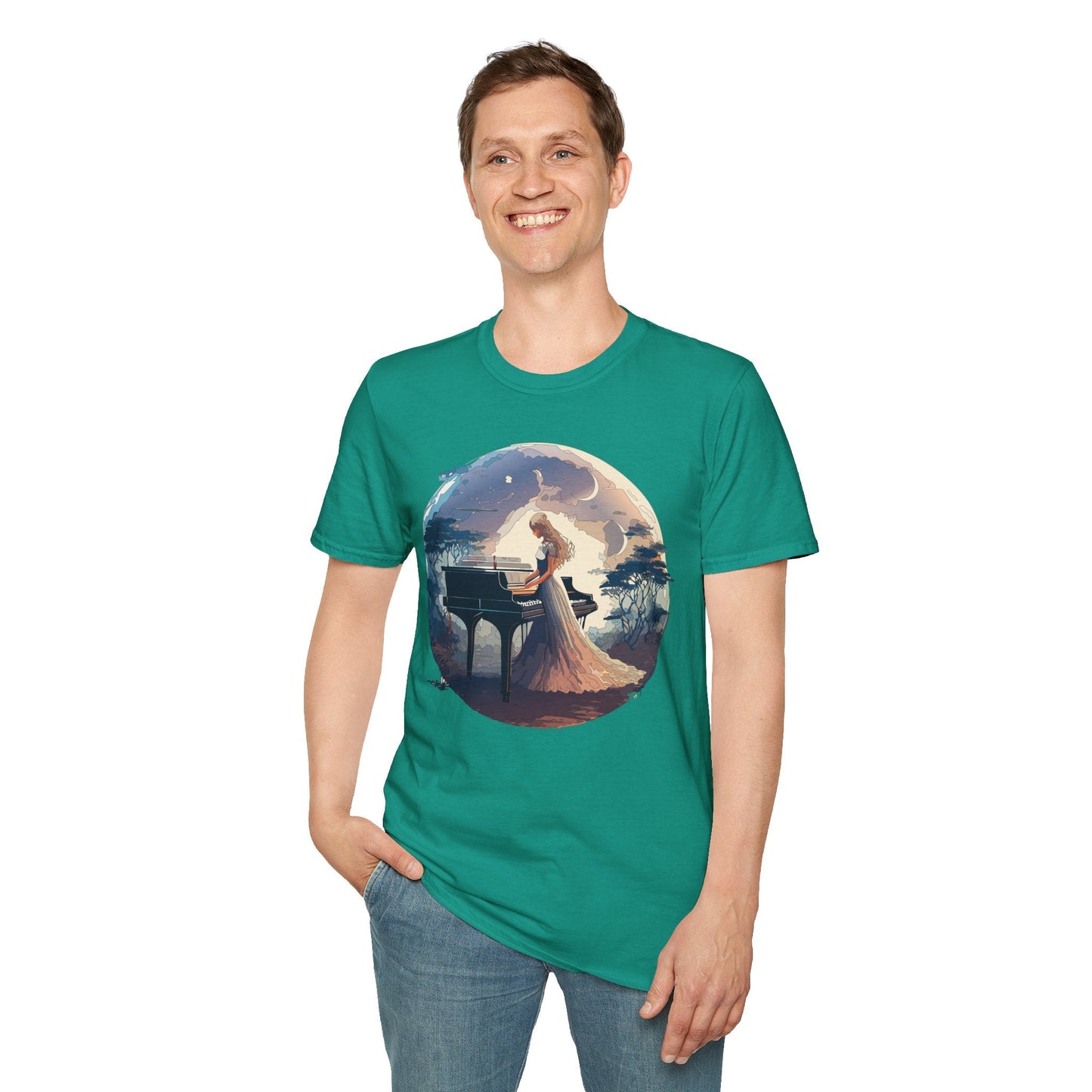 Womens Graphic T Shirts Art Design Shirt Unisex Softstyle Gildan 64000 Short Sleeve