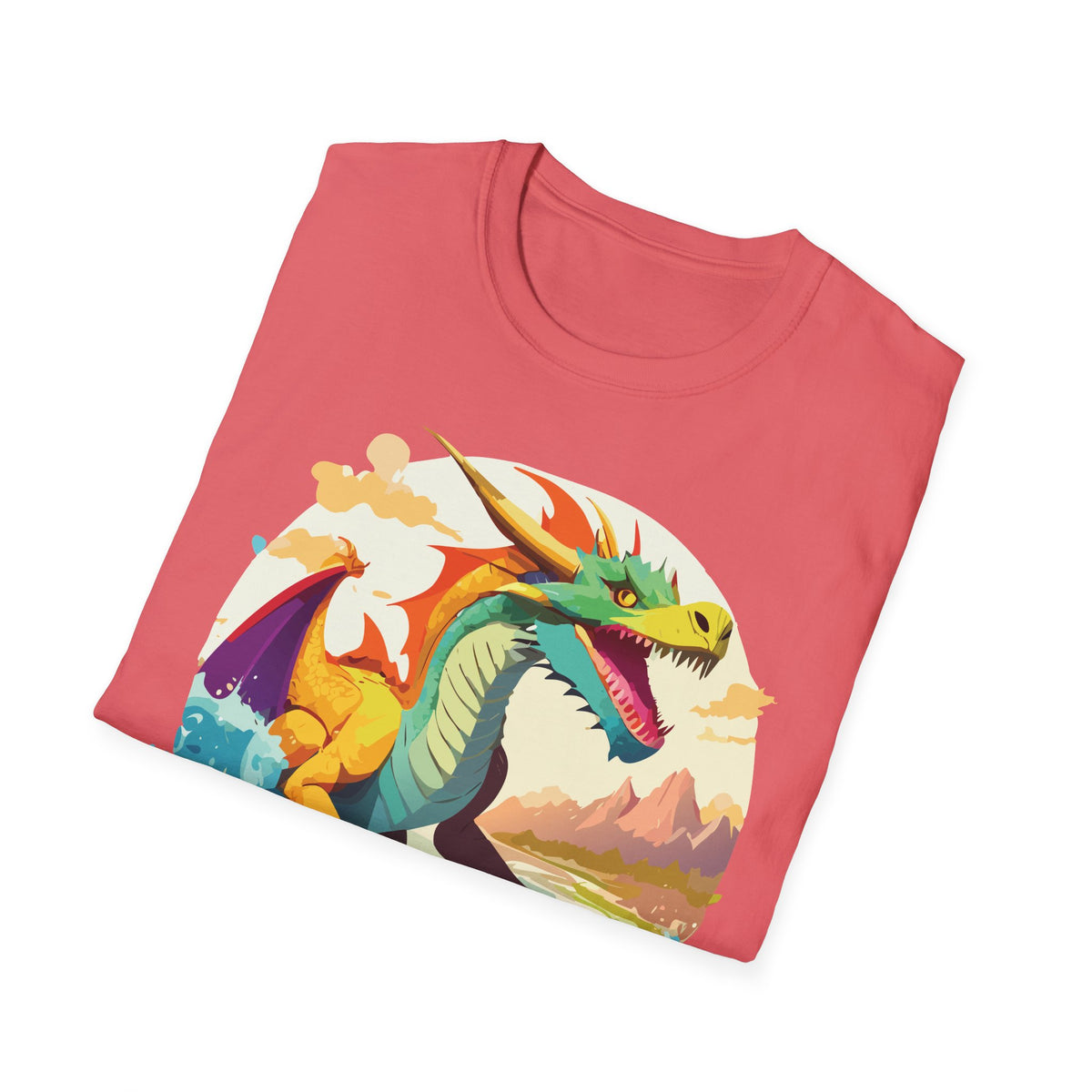 Dragon Graphic Tee Gildan Unisex 100 Cotton Tee Shirt with Animals m13