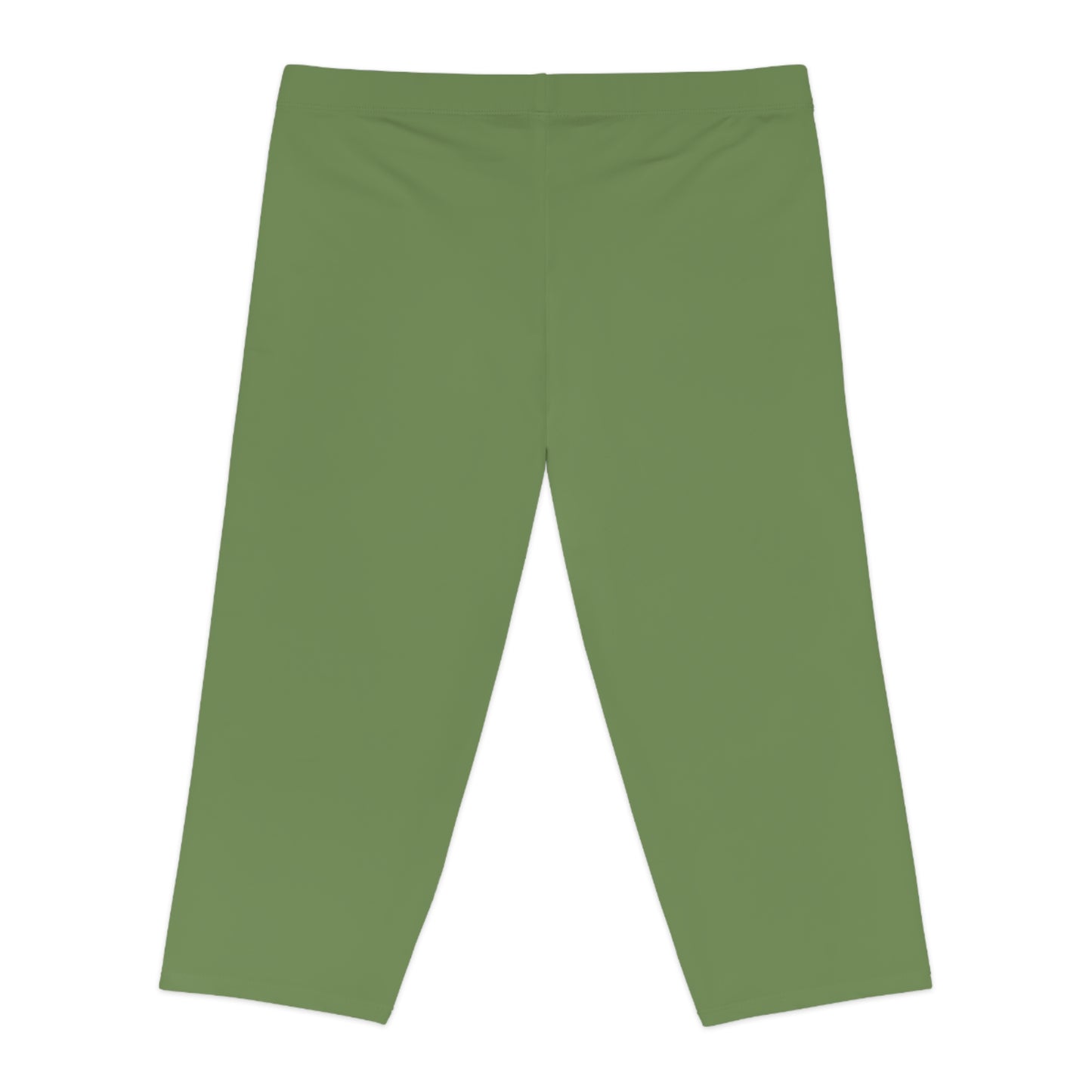 Green Color Capri Leggings, Green Capri Leggings 3