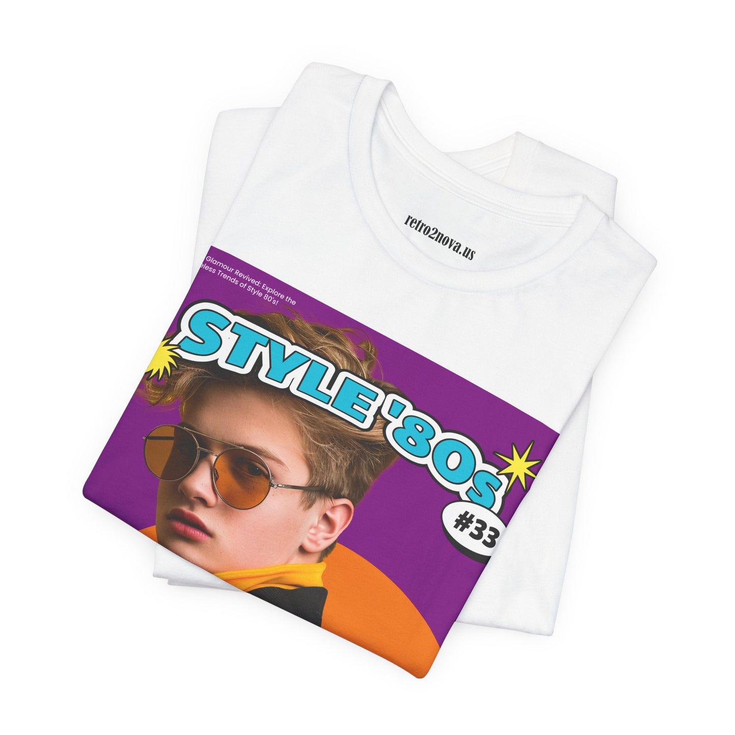 Magazine Cover Shirt Unisex Jersey Tee Bold Vibrant Graphic Tee For Standout Style