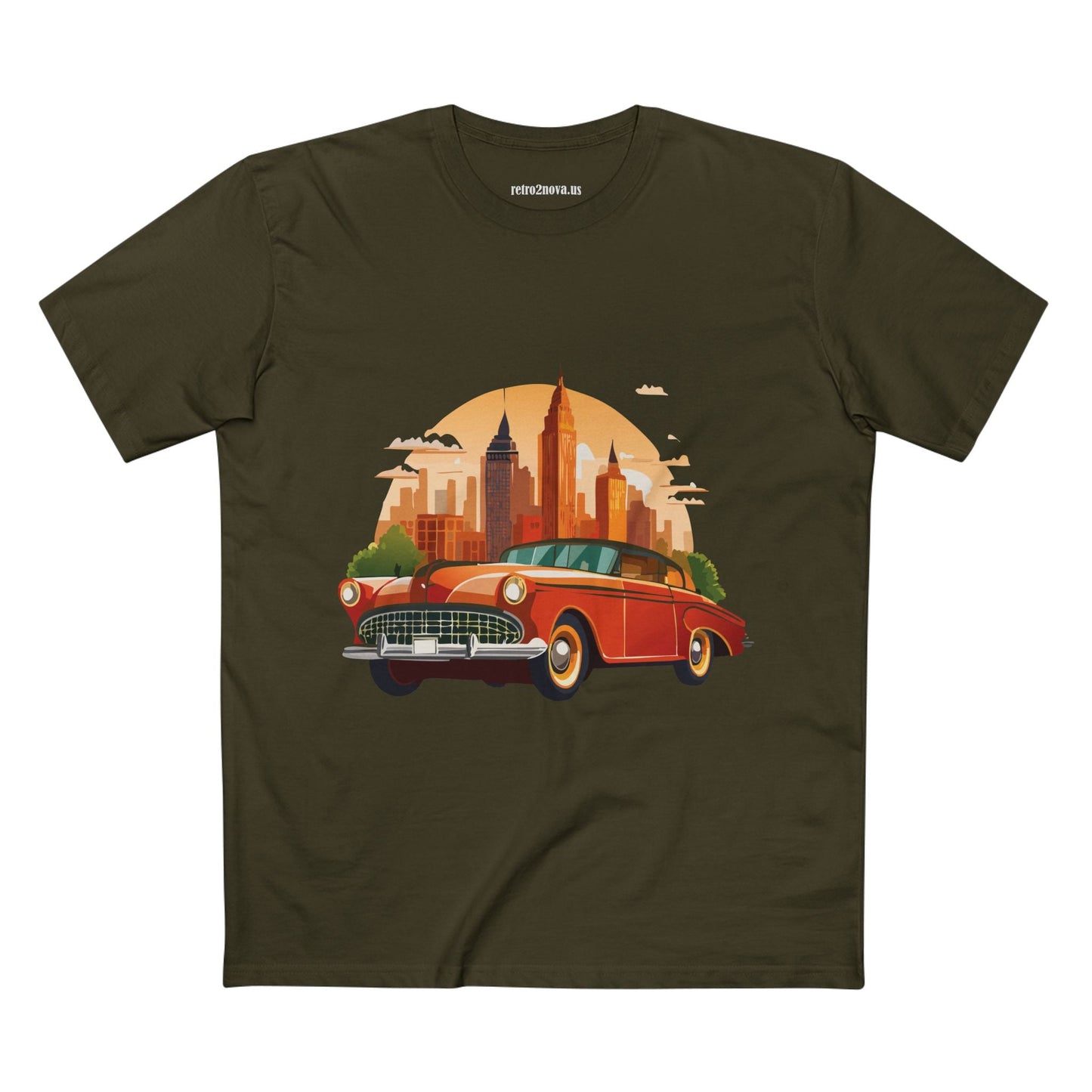 Retro Car Shirts Vintage Car Shirts RC1 Unisex Premium Cotton Tee With Original Art Design