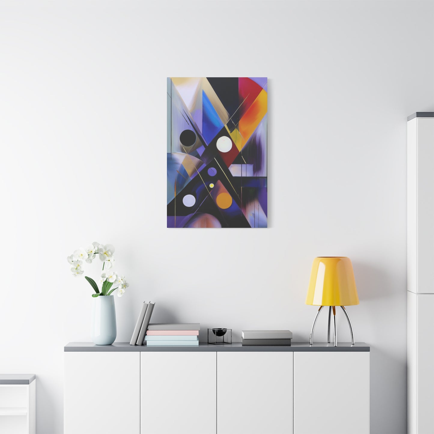 Colors Abstract Painting Print Canvas 20x24,20x30,24x30, 24x32,24x36,30x40, 32x48,36x48,40x60 Pine-Wood Inner Frame ABS-35