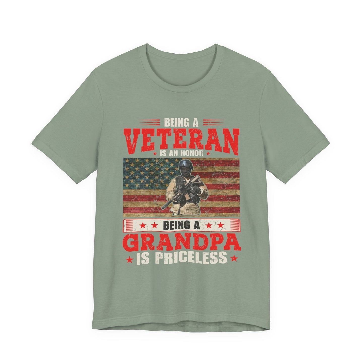 Army Veteran Patriotic Graphic Design Unisex Cotton T-Shirt v34