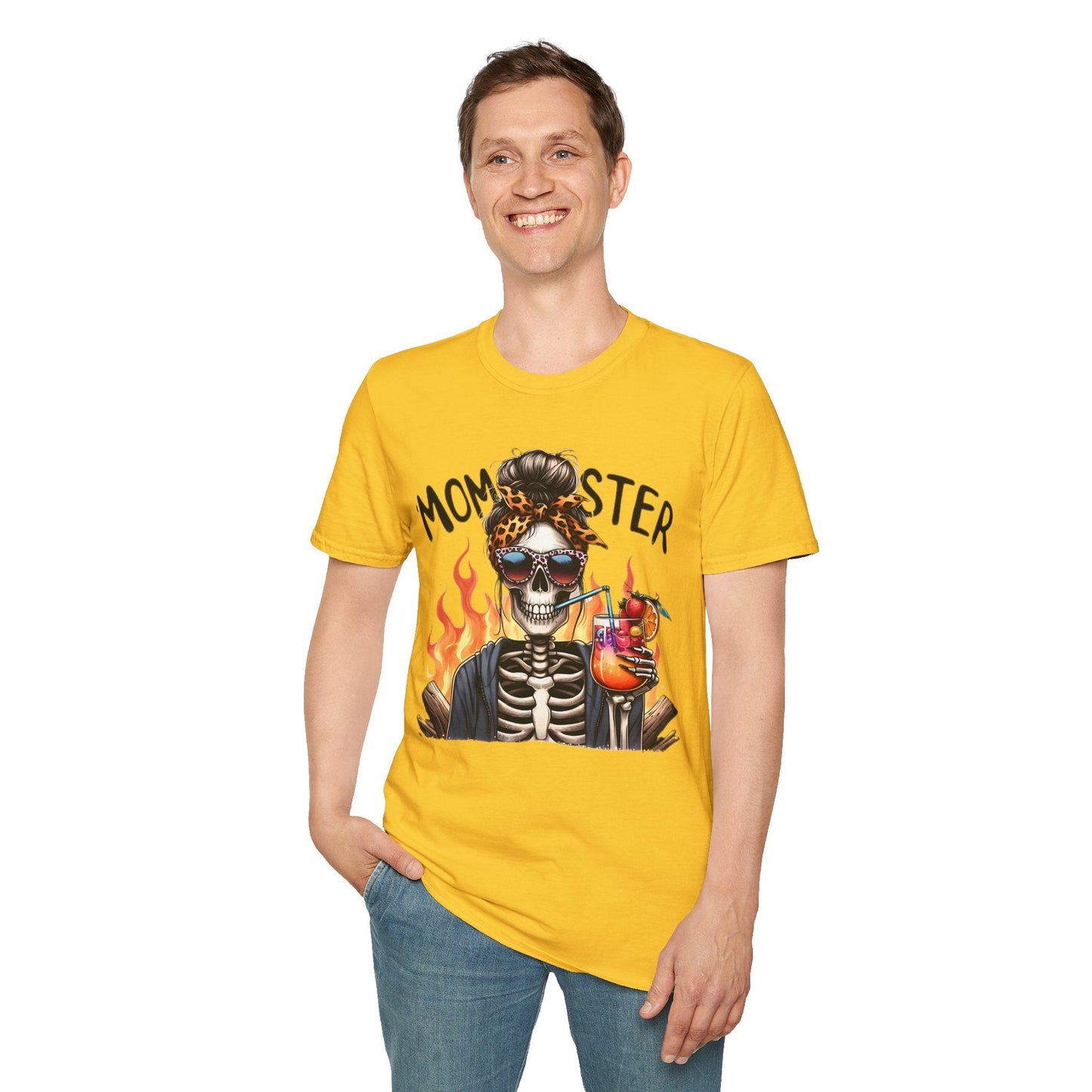 Skull Graphic Unisex Cotton T-shirt with Skeleton Artwork Design 13