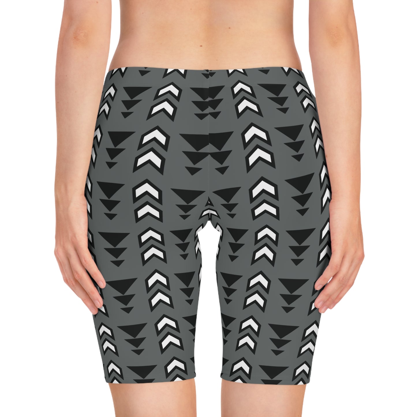 Abstract Biker Shorts