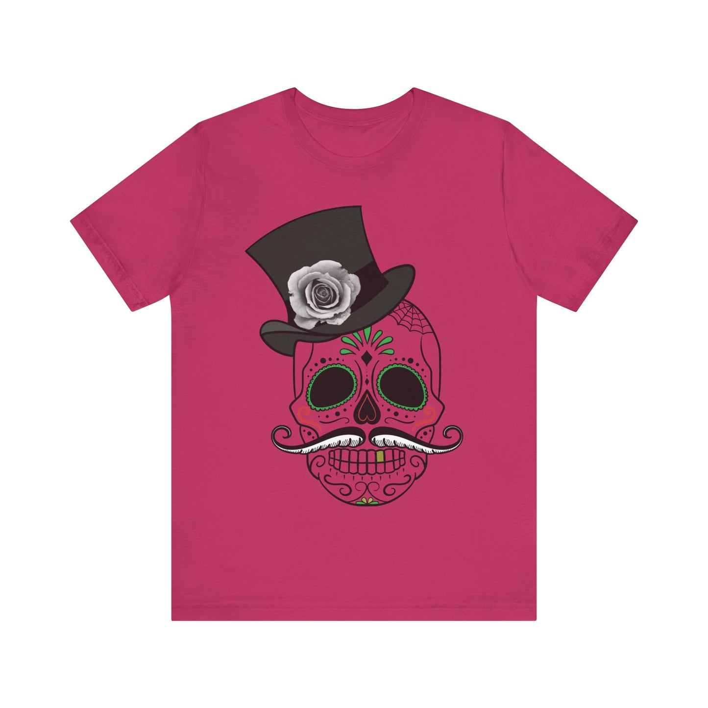 Unisex Cotton Tee Shirt with Skull