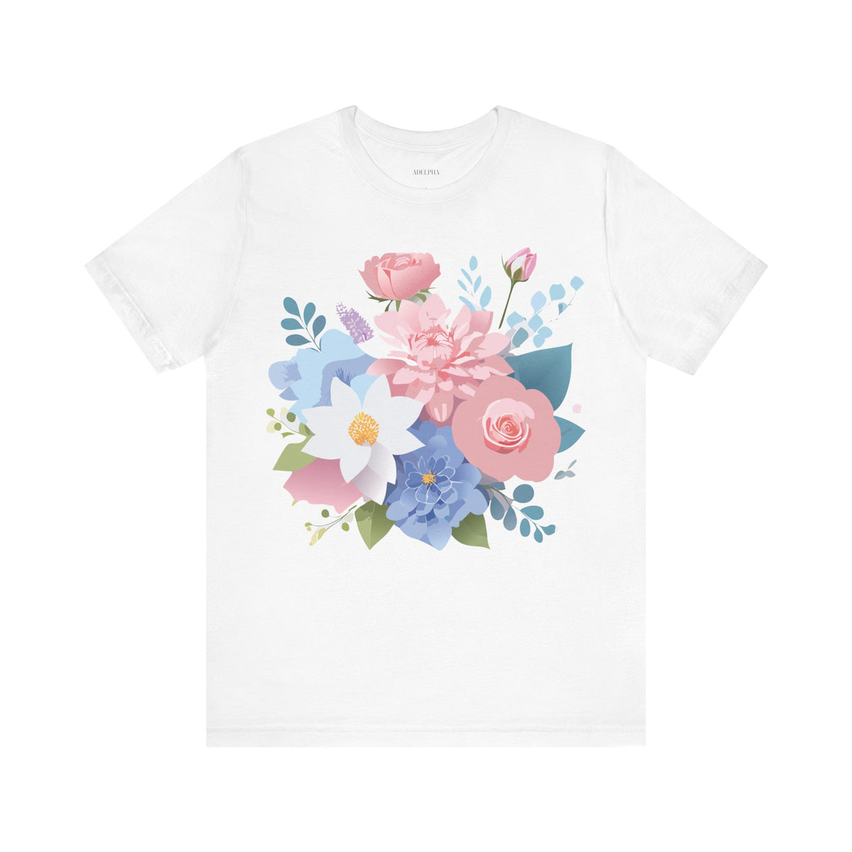 Floral Graphic Tee Shirt - Bella+Canvas Unisex 100 Cotton 31
