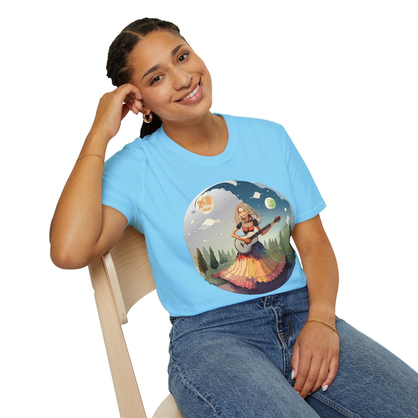 Womens Graphic T Shirts Art Design Tee Softstyle 64000 Ring Spun Cotton Comfort Everyday