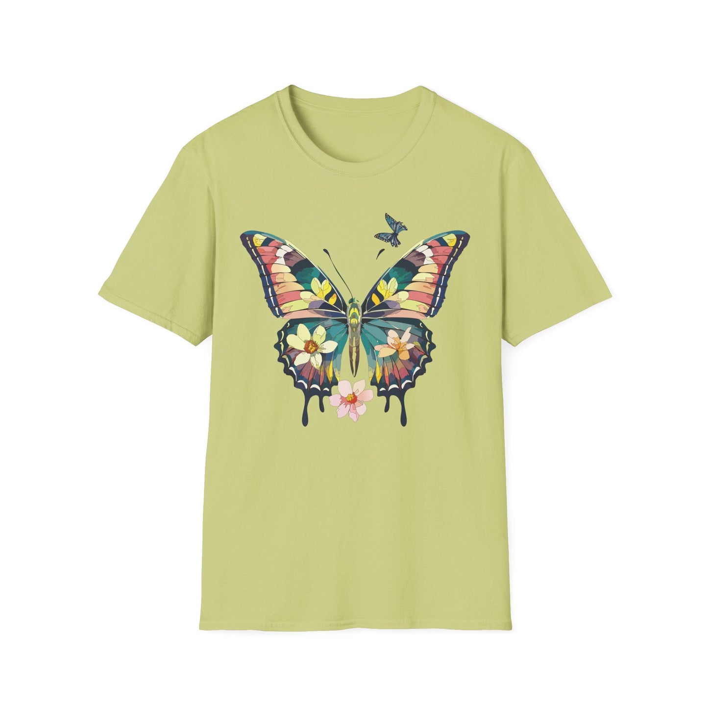 Butterfly T Shirt For Unisex Softstyle 64000 Short Sleeve Monarch Butterfly Tee Design