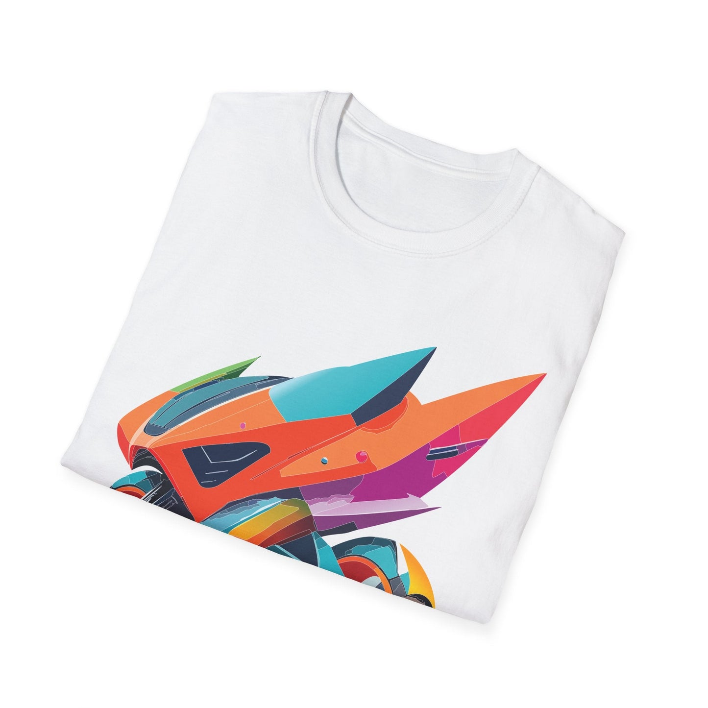 Unisex Bike T Shirt Moto Shirt Motorcycle MTB T Shirt 100 Percent Cotton Softstyle
