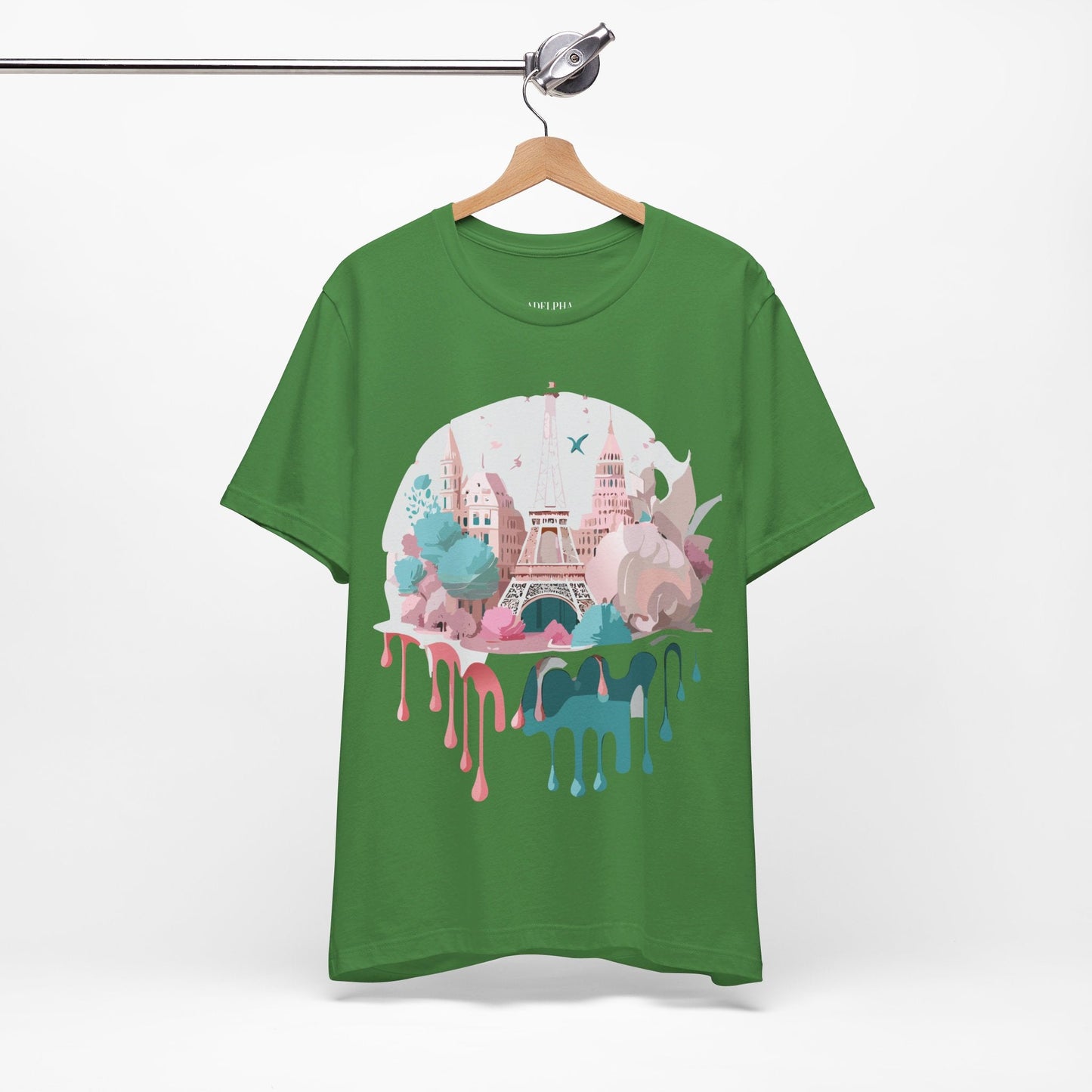 Paris Tourist Shirt Graphic Tee Unisex Jersey Short Sleeve Adelpha Vintage Art Design