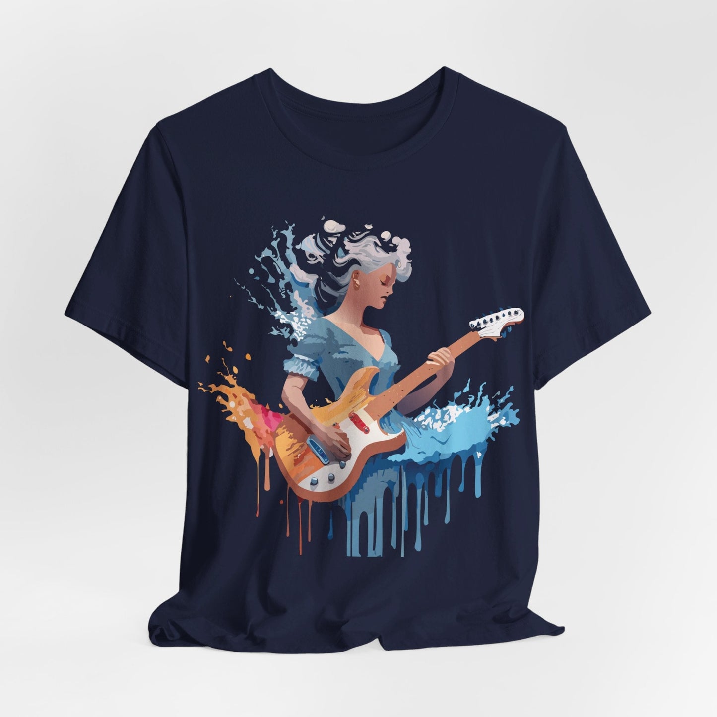 Music Graphic Unisex 100 Cotton Vintage Art with Musical Elements Tee 47