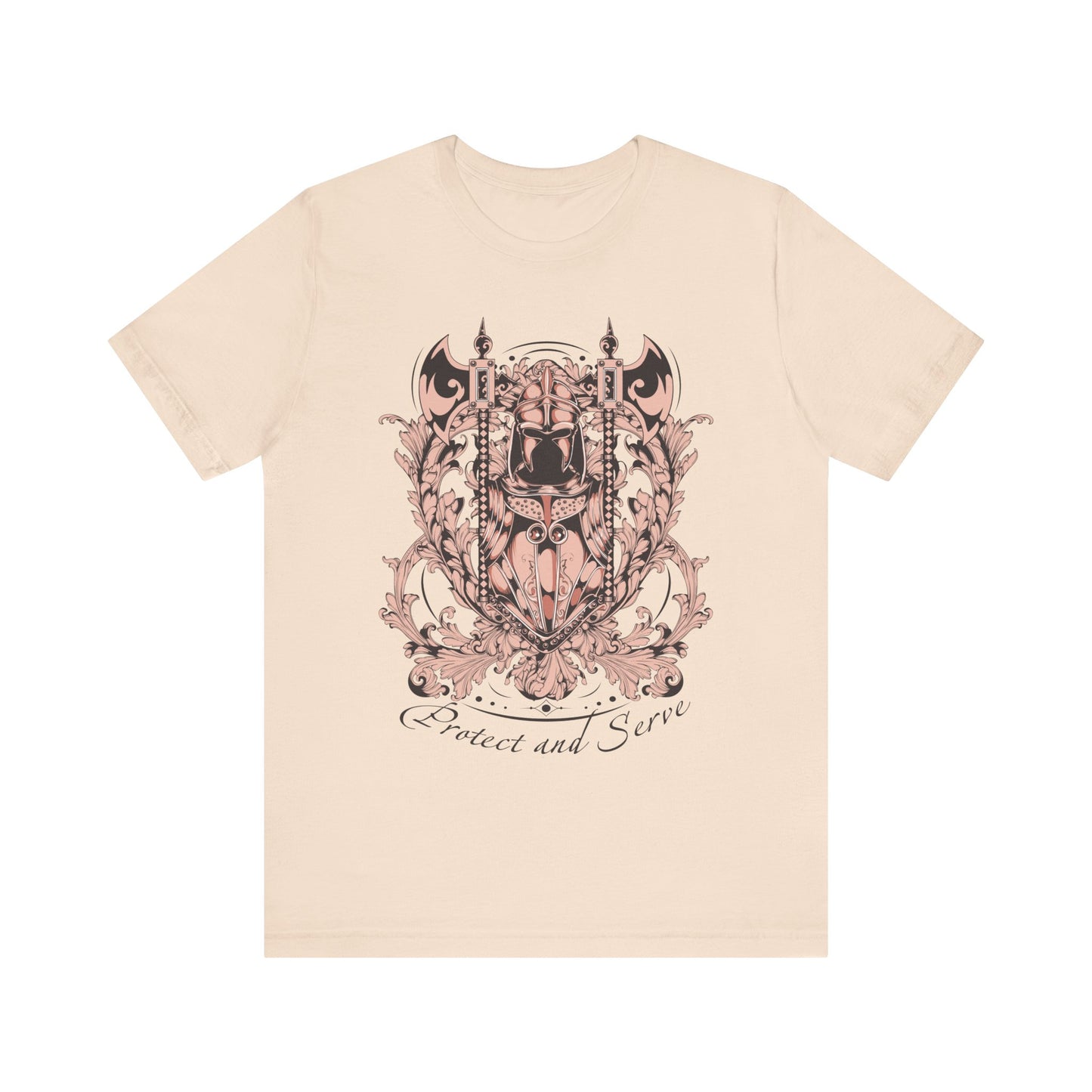 Protect and Serve Graphic Tee, Artistic Tee, Graphic T-Shirt, Artistic T-Shirt, Vintage Shirt, Gifts for Police Officers