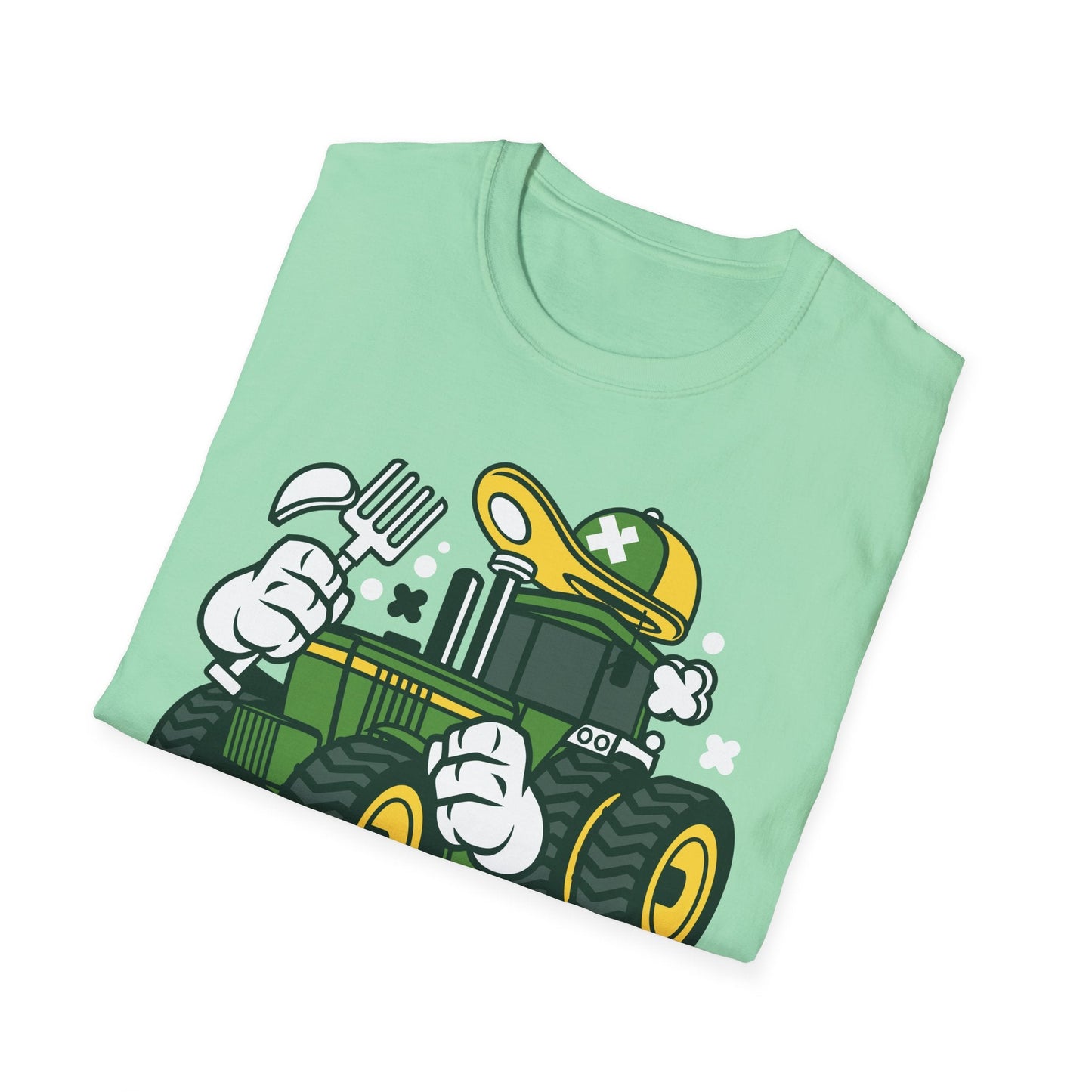 Cartoon T Shirt Animation Tee Funny Design Unisex Softstyle Cotton Shirt 64000 Comfort