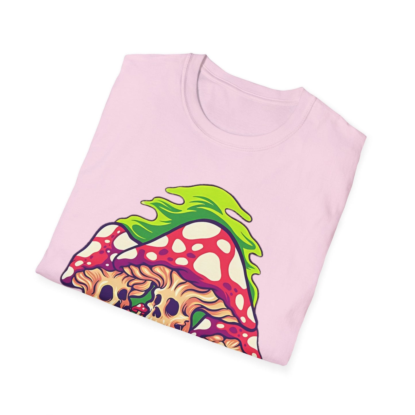 Mashroom Tee Shirt Unisex Softstyle Gildan 64000 Cotton With Funny Mashroom Design