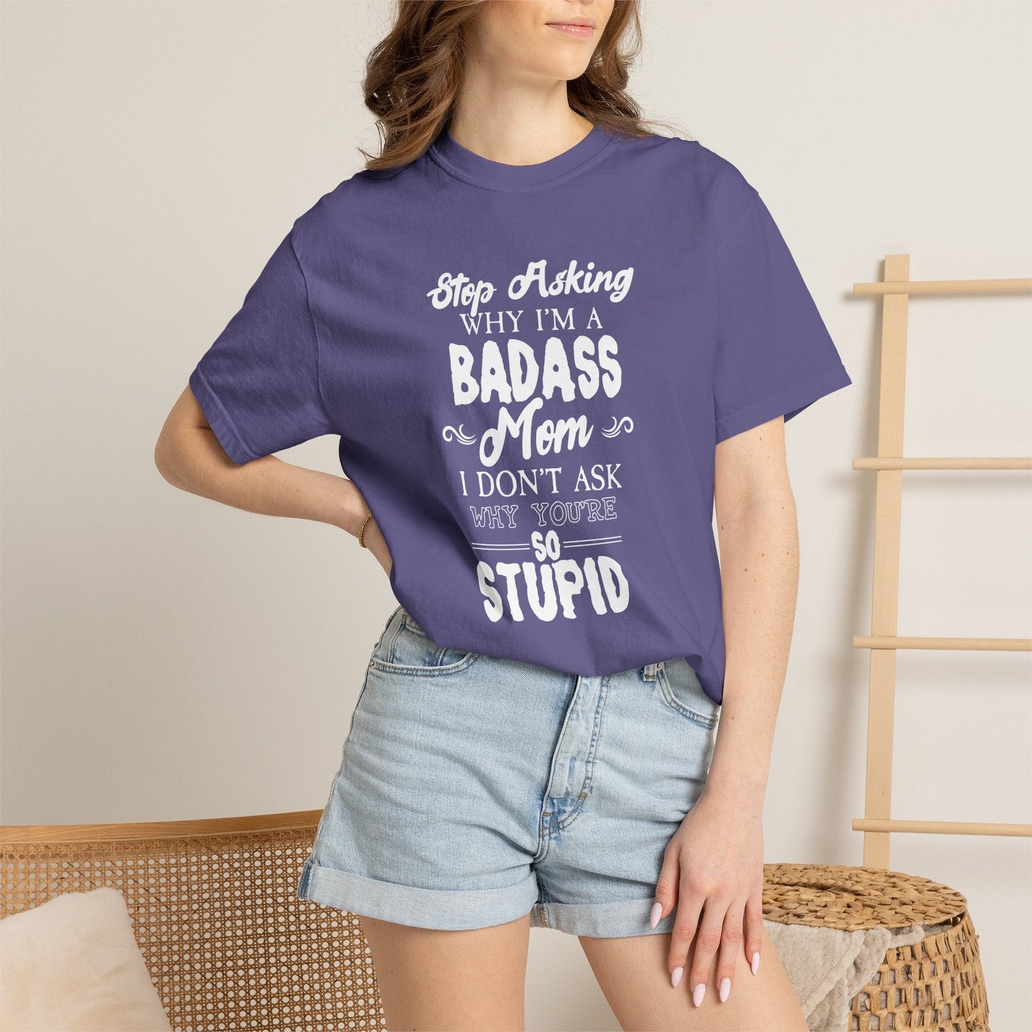 Mom T-shirt Mother's Day Mama Tee Unisex Comfort Colors Garment-Dyed Cotton h39