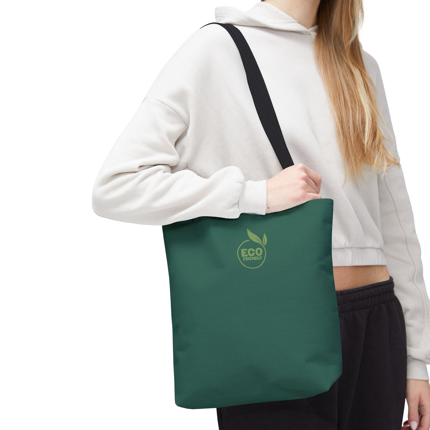 ECO GREEN COLOR CANVAS BAG HIGH-QUALITY 100% SPUN POLYESTER 3 SIZES BAG-E7