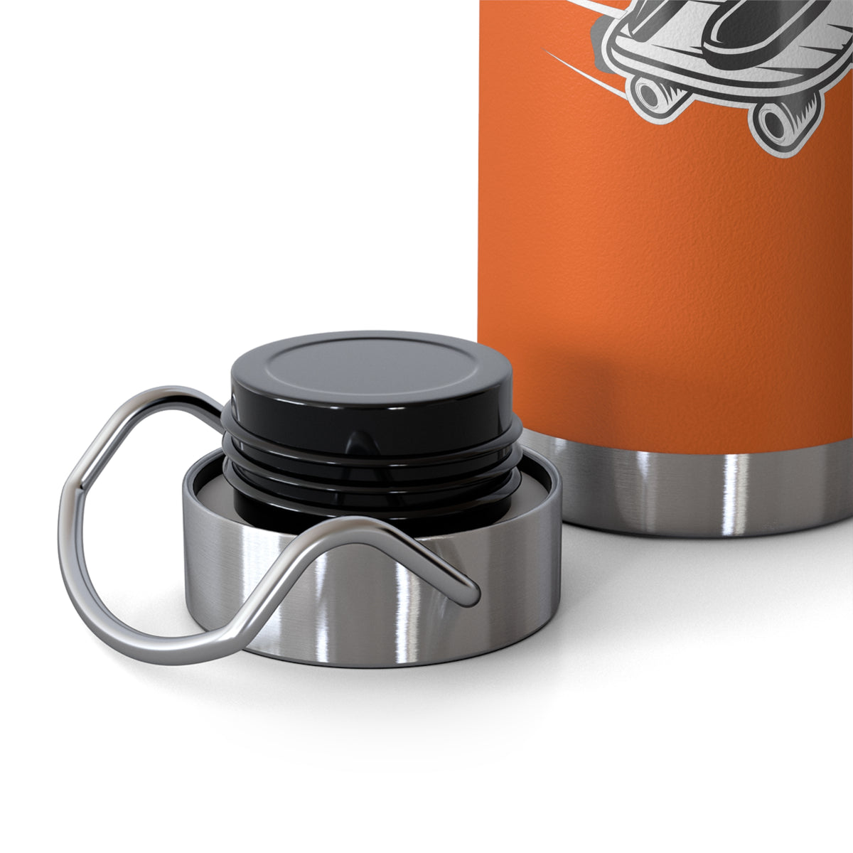 22oz Copper Insulated Water Bottle with Cartoon Design - CV101