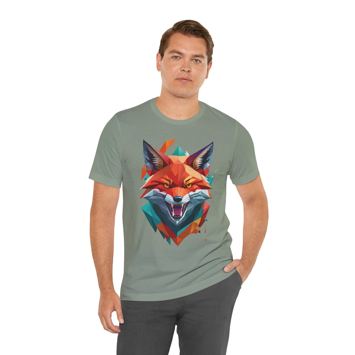 Unisex Animal Print Tee Shirt With Wild Animals Art Design For Men Women Soft Cotton